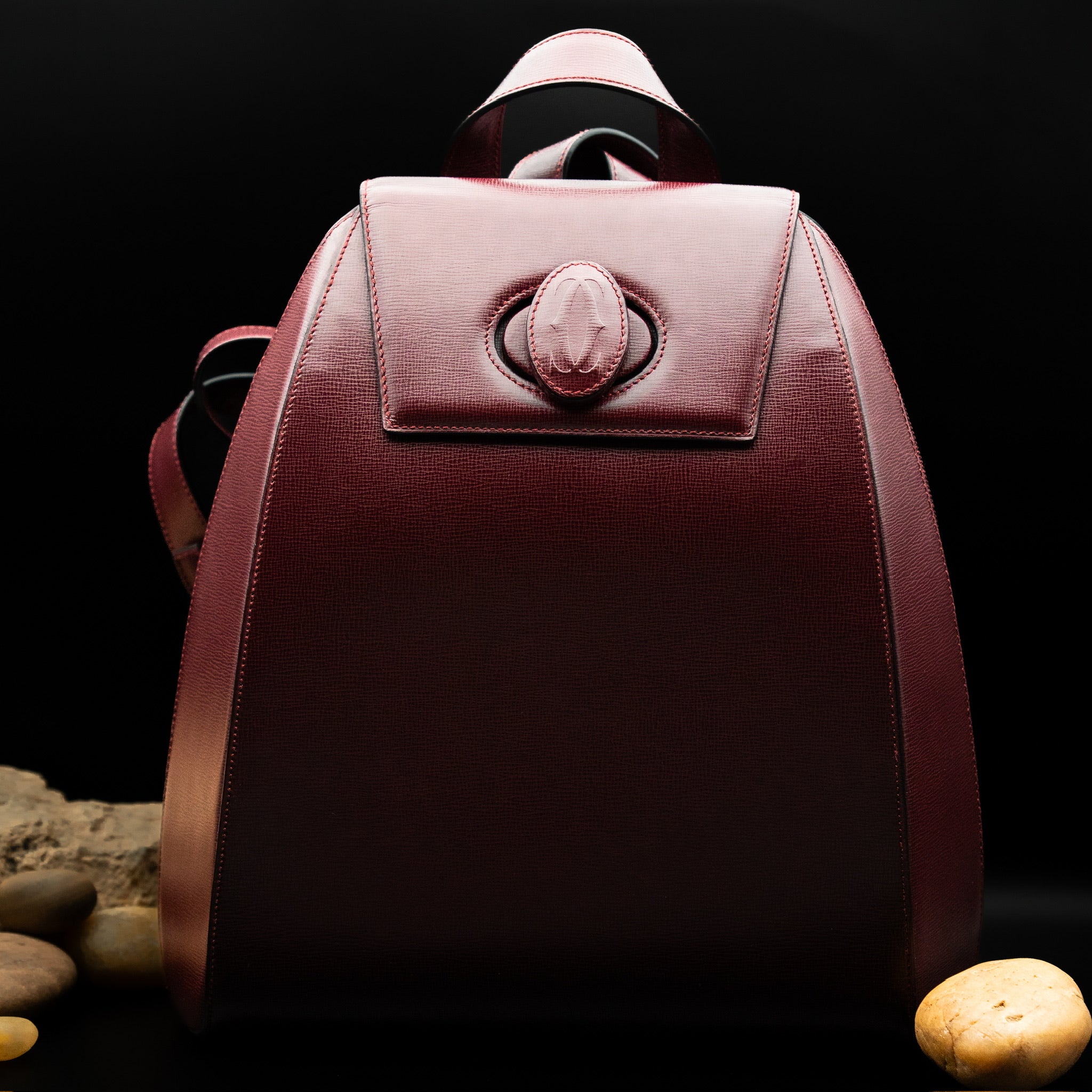 Cartier Must de Cartier Bordeaux Leather Backpack from 