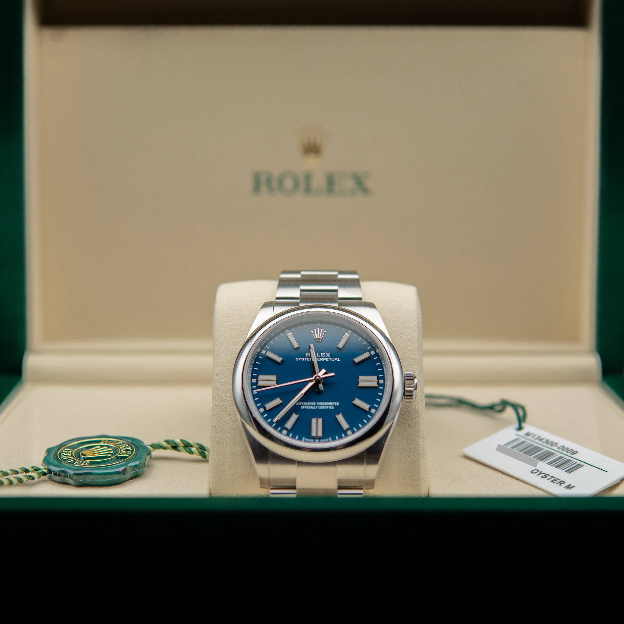 Rolex Oyster Perpetual 41 – Mediterranean Blue Dial in Oystersteel (Ref. 134300)