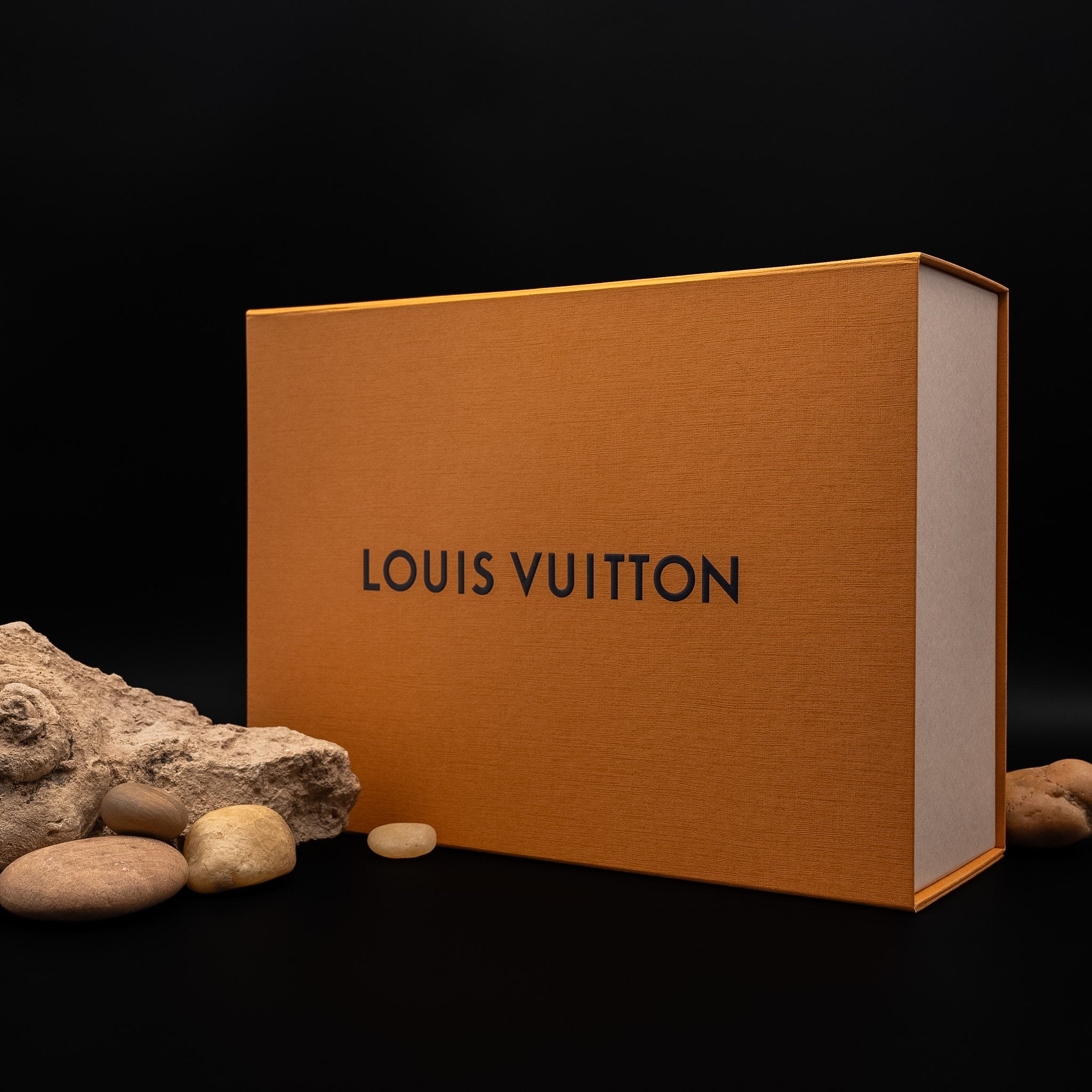 Louis Vuitton LV Oasis Mule in Blue Grained Calf Leather with Monogram-Embossed Insole (Size 9)