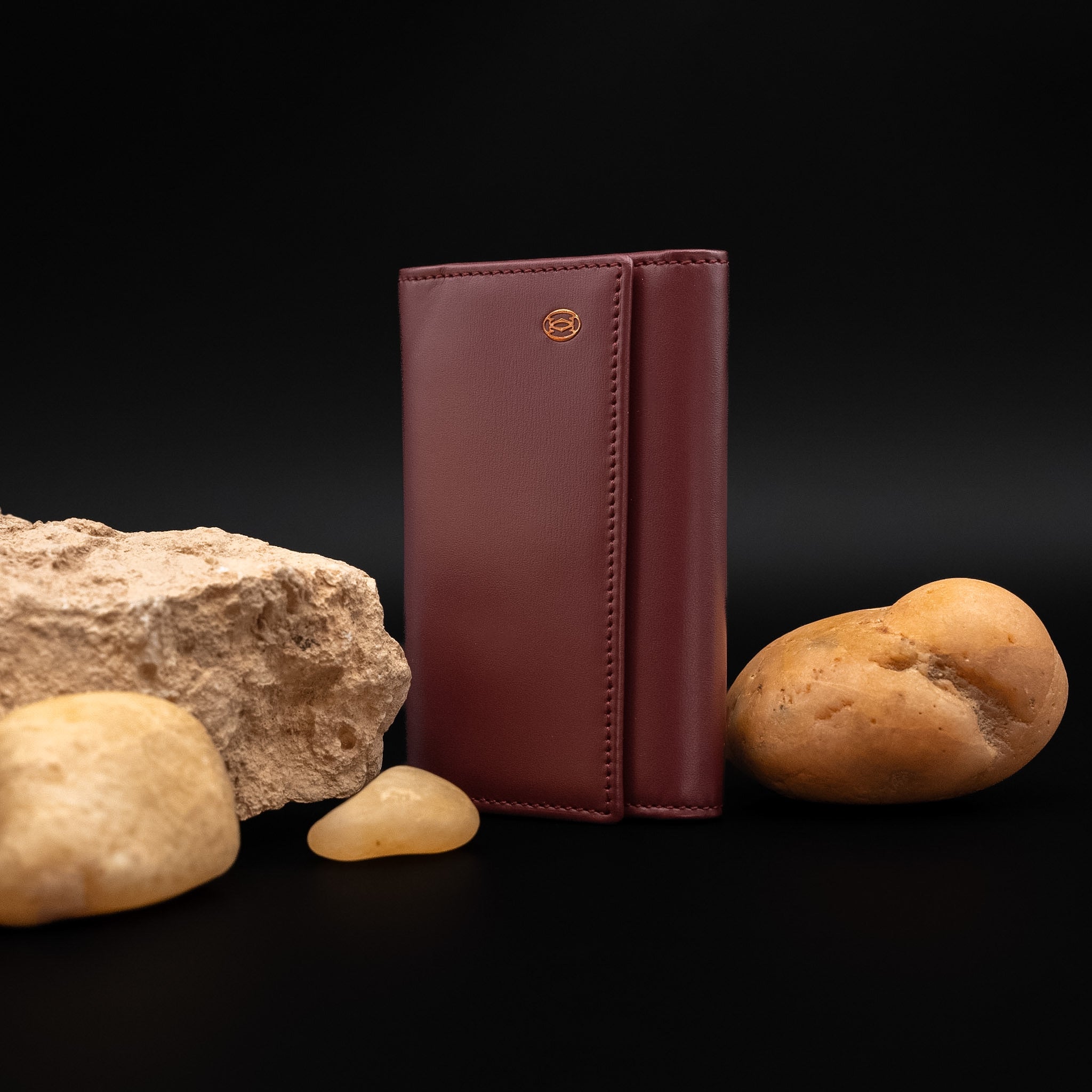 Cartier Pasha Six-Key Case in Burgundy Leather