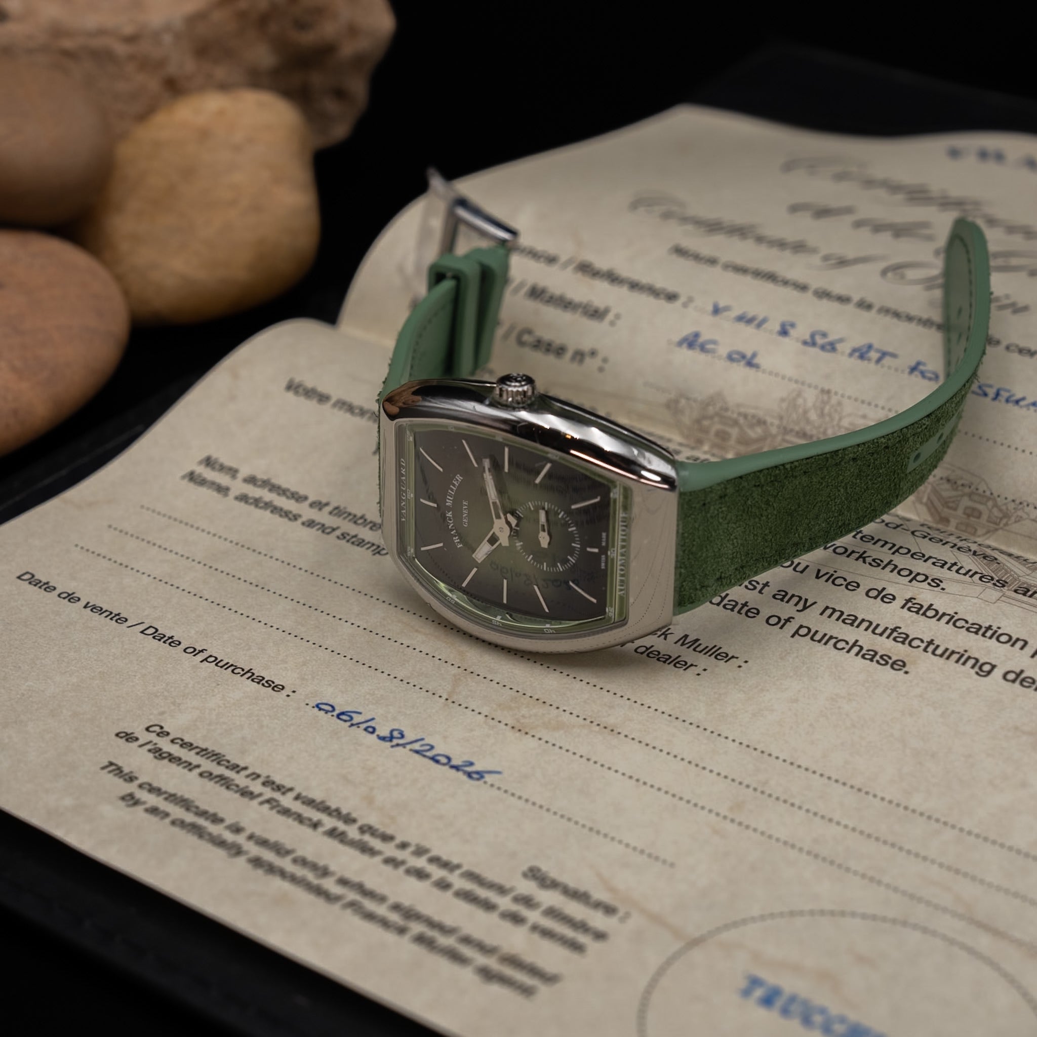Franck Muller Vanguard Sfumato Slim in Green (Ref. V 41 S S6 AT FO SFUMATO (AC OL))