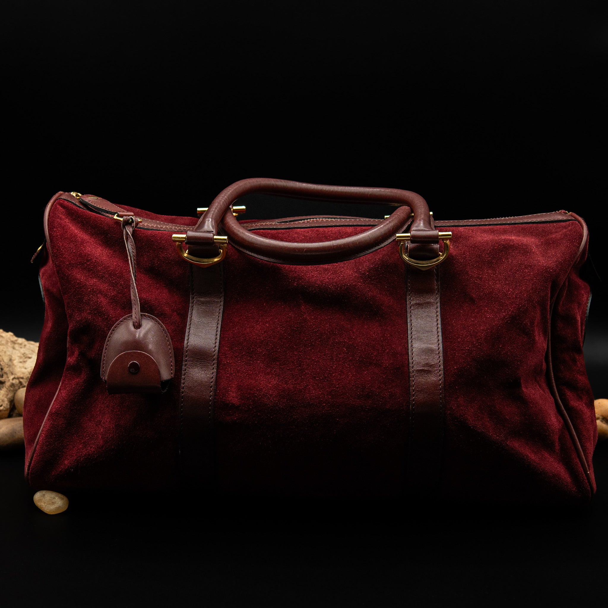 Cartier Must de Cartier Velvet Boston Bag from the 1970's