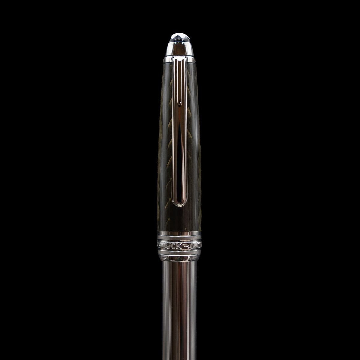 Montblanc Meisterstück Solitaire Carbon Steel Classique Fountain Pen with 18k Gold M Nib (Ref. 23544) from 2004