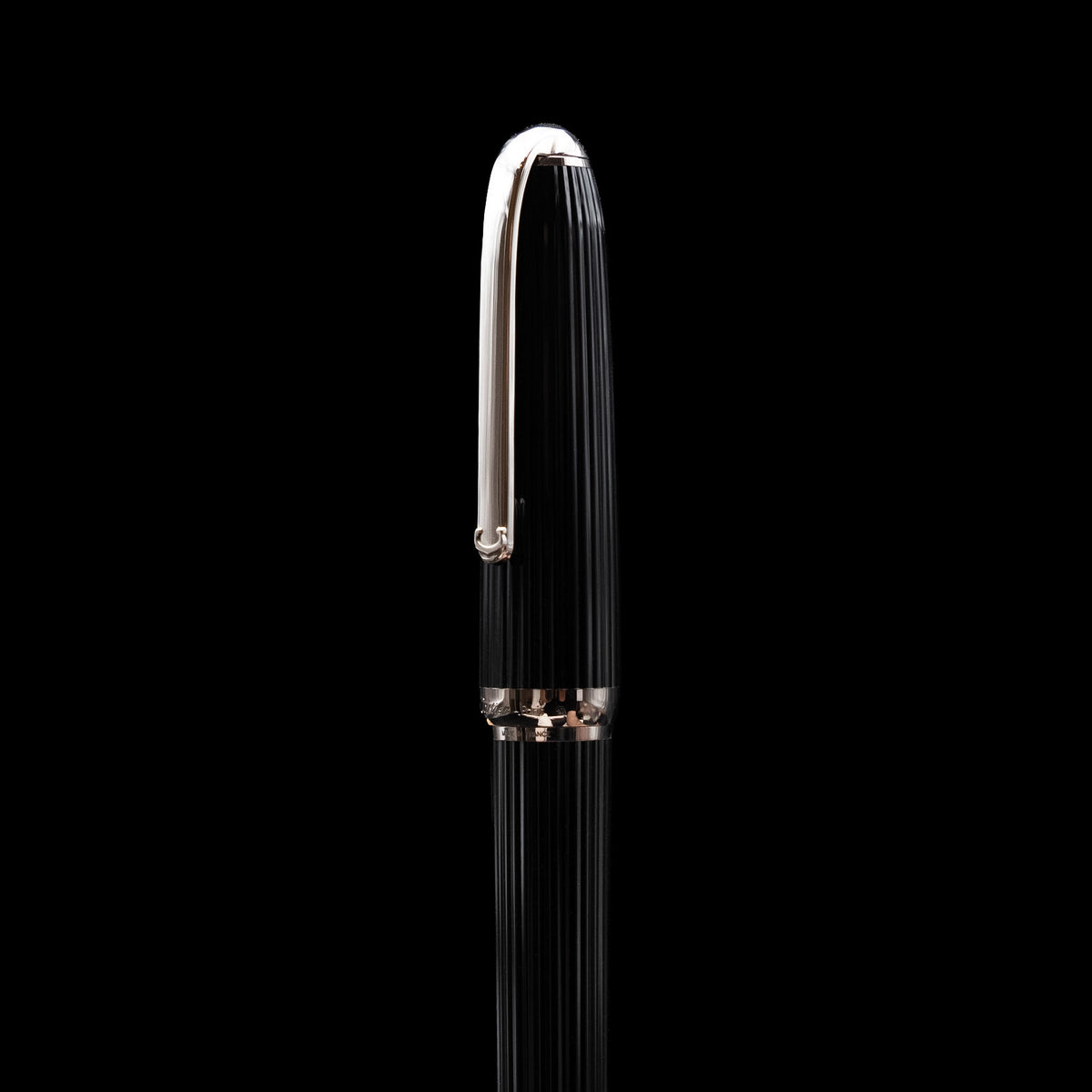 Cartier Louis Cartier Rollerball Pen in Black Composite with Platinum Finish (Ref. ST170040)