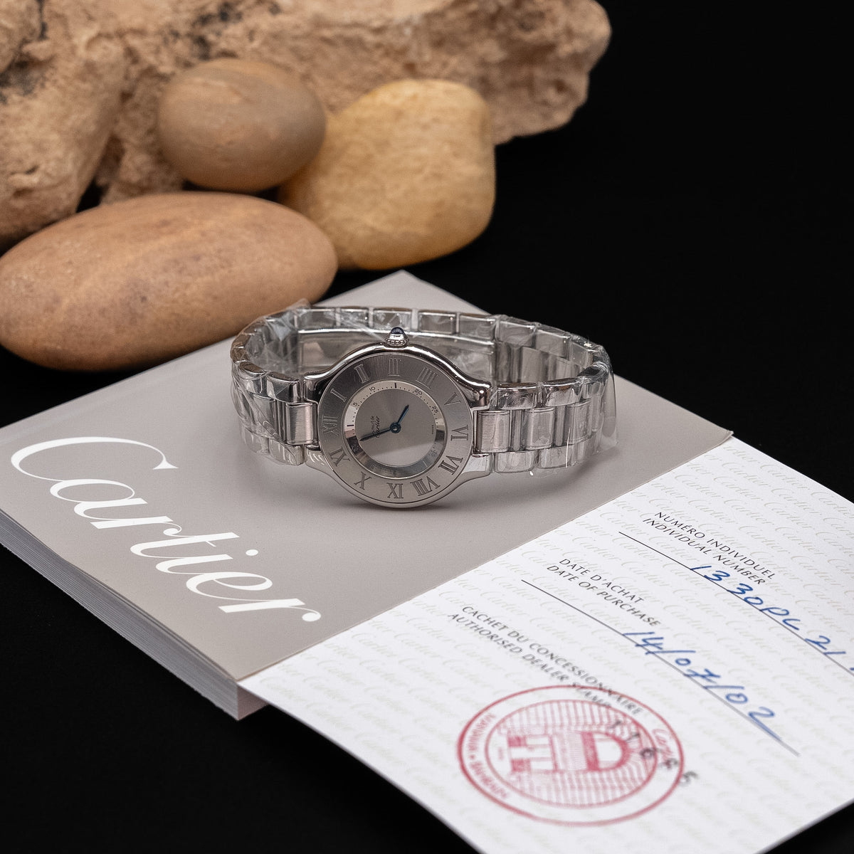 Cartier Must de Cartier 21 Stainless Steel Watch in 31 mm (Ref. W10110T2)