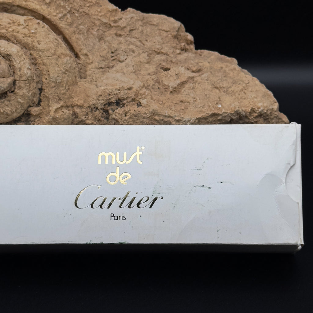 Must de Cartier Vendome Green Malachite Lacquer Fountain Pen