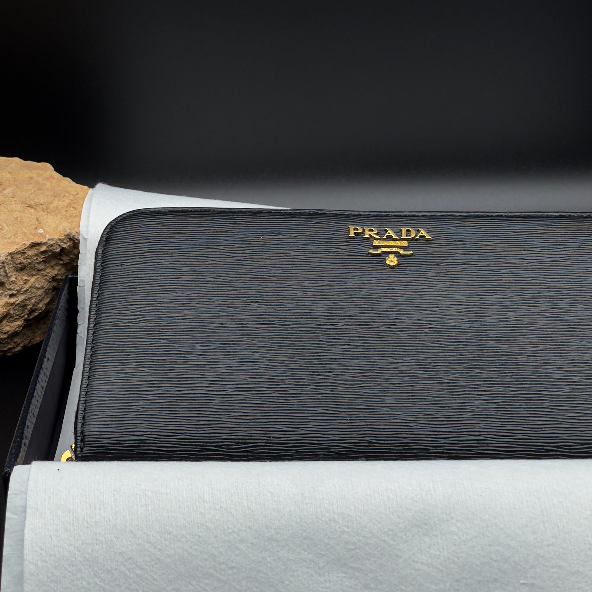 Prada Large Saffiano Leather Wallet