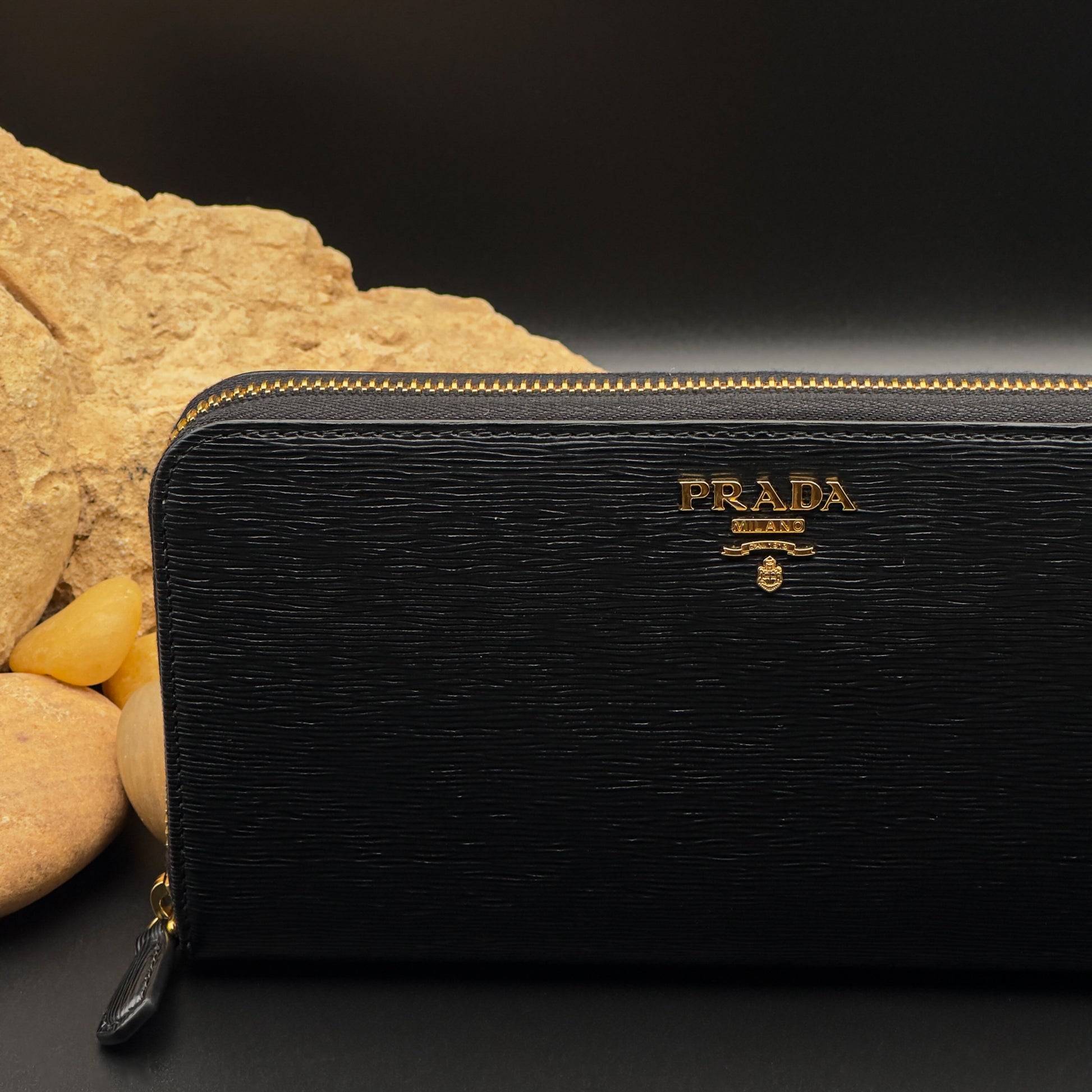 Prada Large Saffiano Leather Wallet