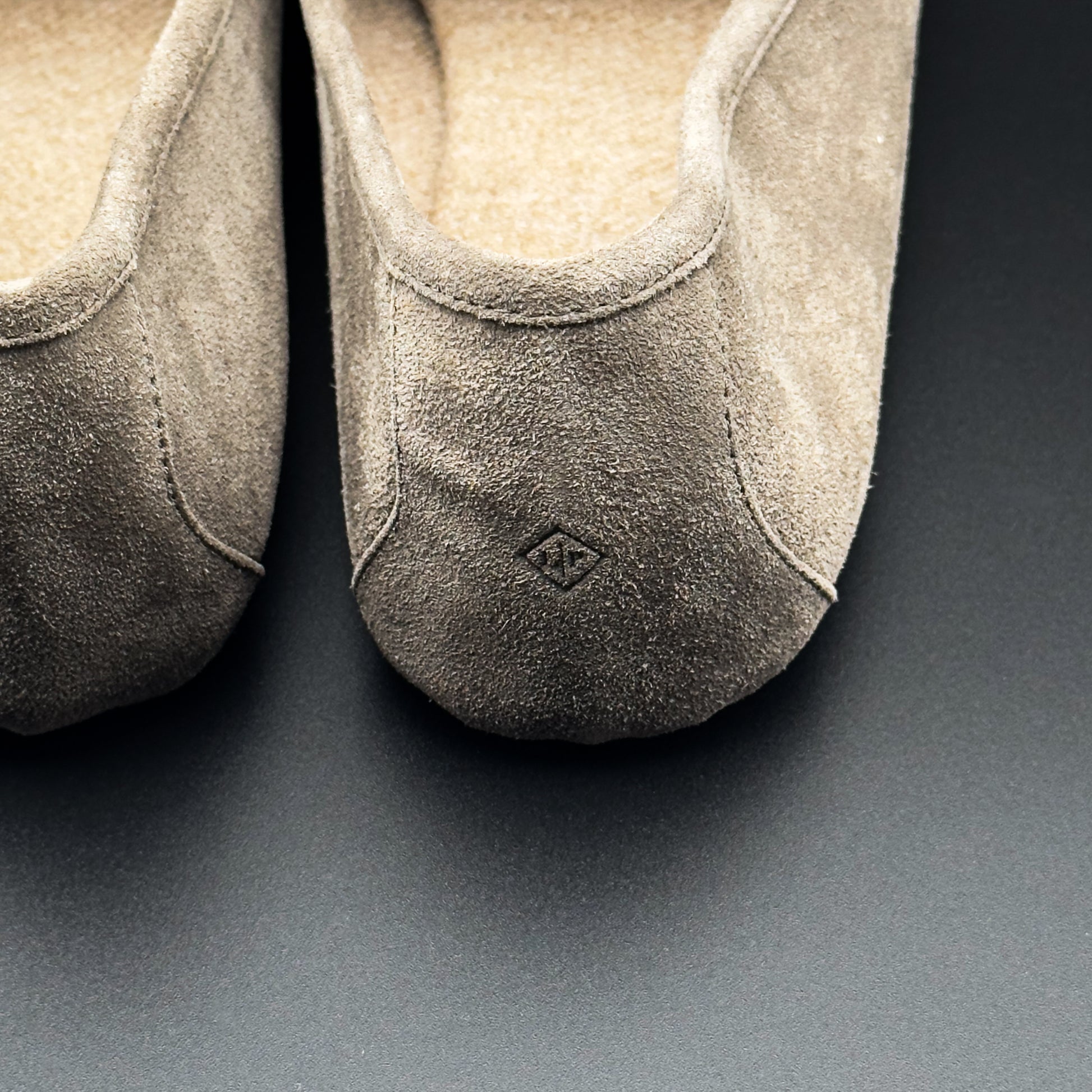 Loro Piana Macassino Maurice Suede Loafers in Warm Taupe Walnut Mélange (Size 43)