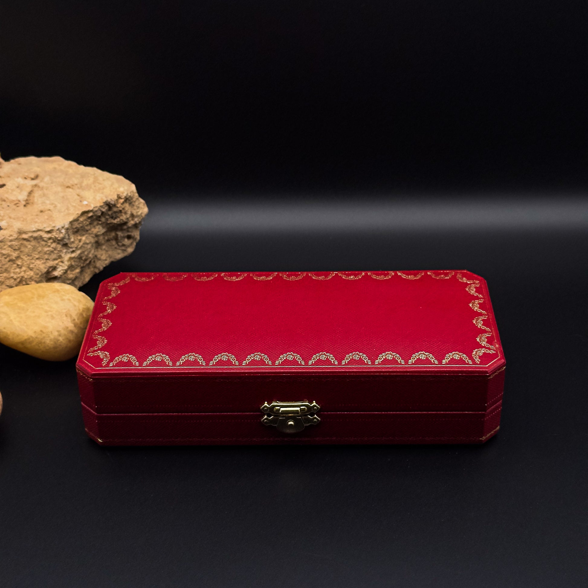 Santos de Cartier Ballpoint Pen in Burgundy Lacquer