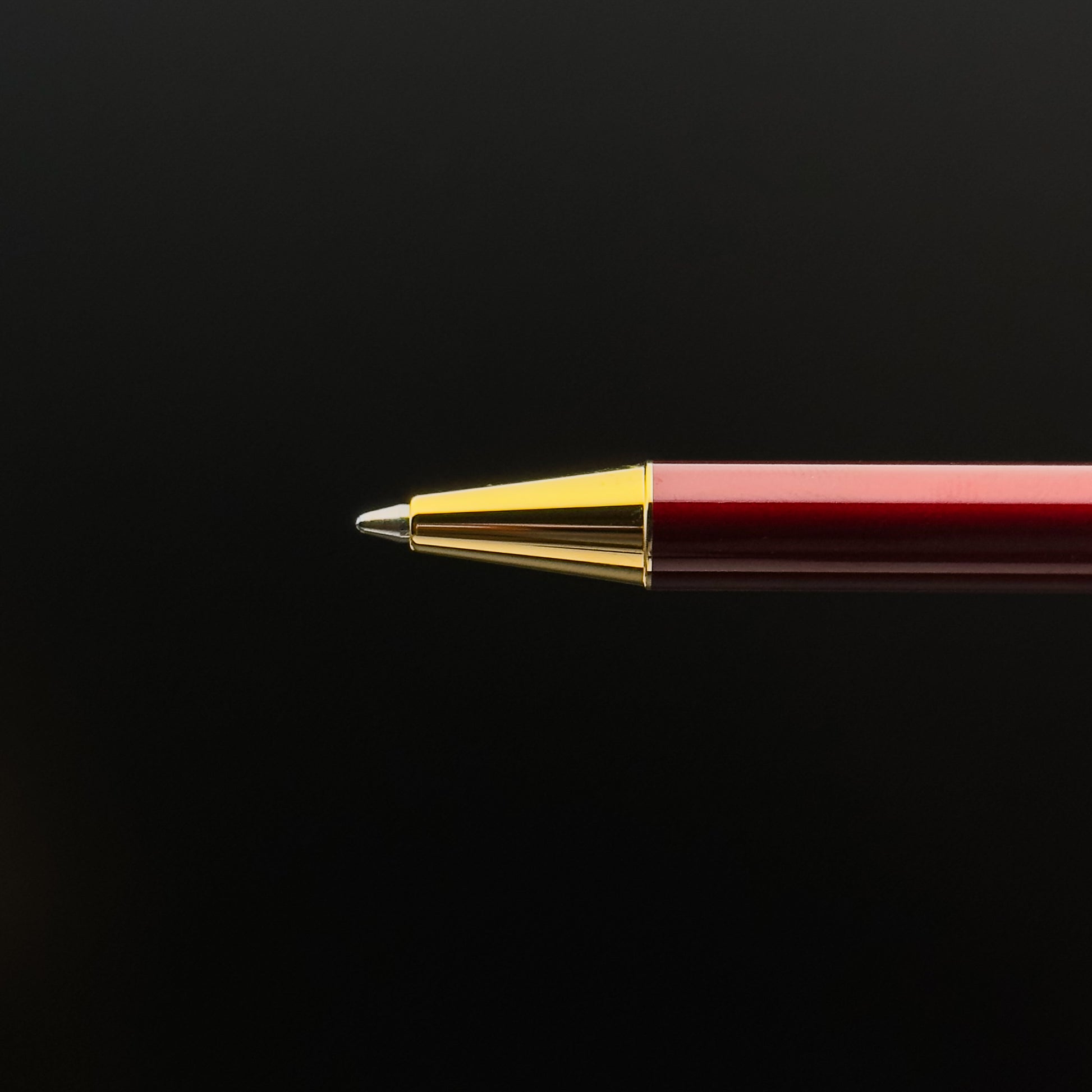 Santos de Cartier Ballpoint Pen in Burgundy Lacquer