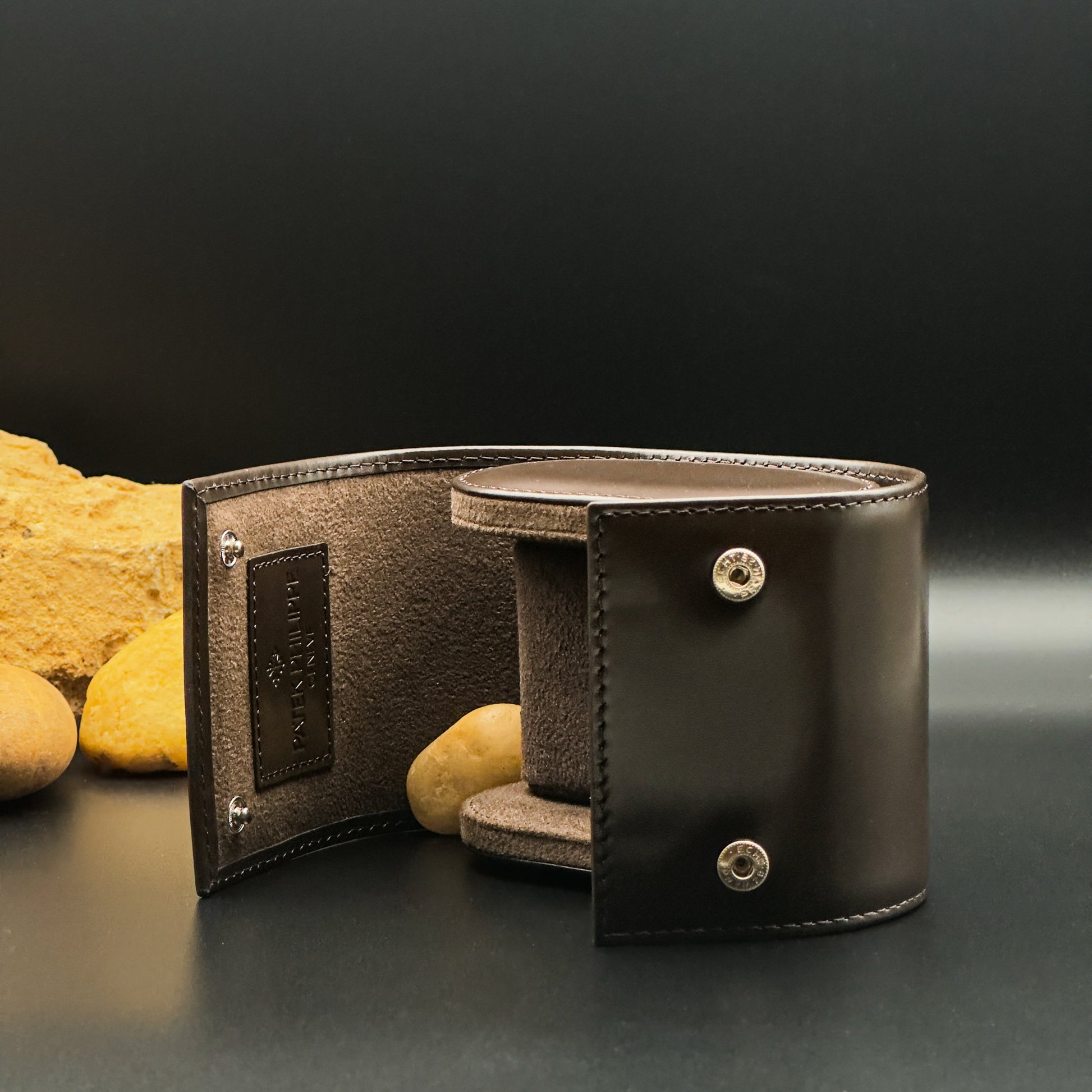 Patek Philippe Etui Brown Leather Travel Case Watch Holder