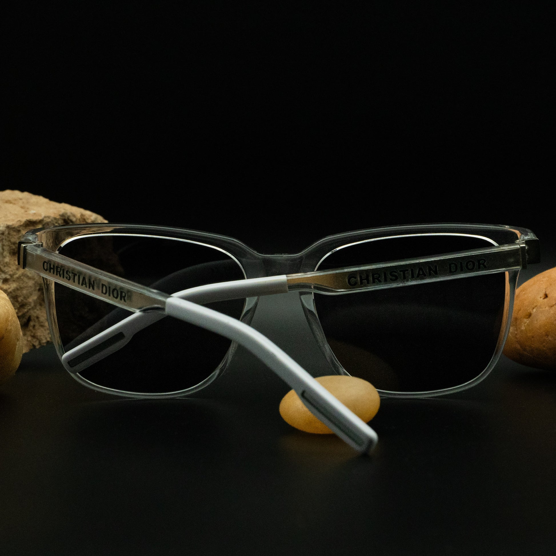 Christian Dior DiorTag SU Sunglasses – Transparent Frame with Oblique Monogram Lenses (Size 54▢19 145)