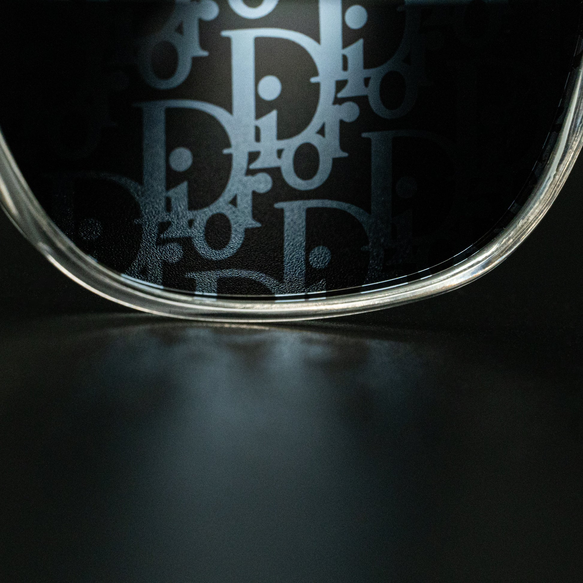 Christian Dior DiorTag SU Sunglasses – Transparent Frame with Oblique Monogram Lenses (Size 54▢19 145)