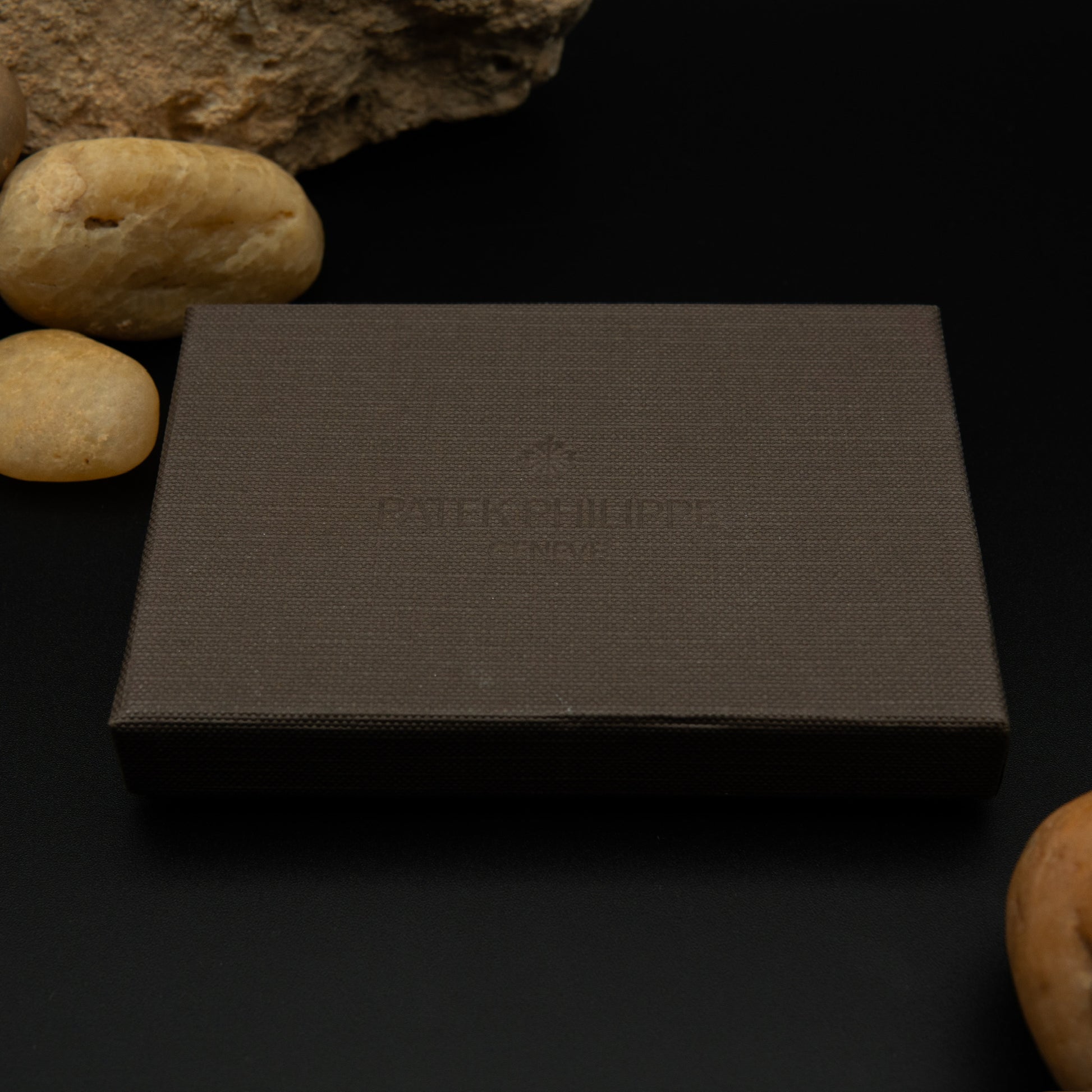 Patek Philippe Calatrava Cross Grey Saffiano Leather Card Holder