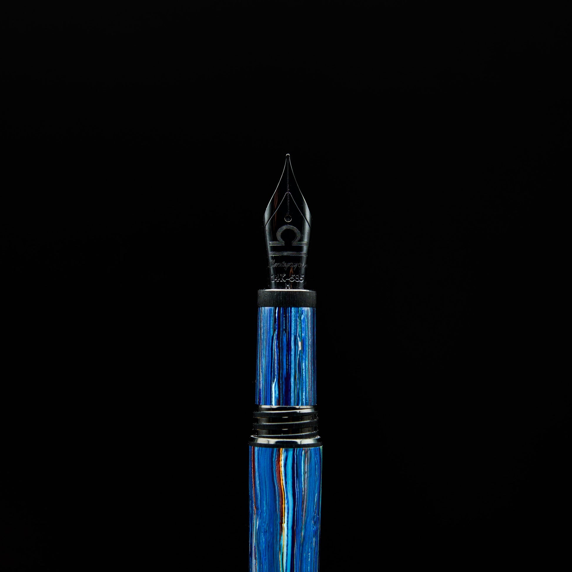 Montegrappa Zero Zodiac Libra Blue Limited Edition Fountain Pen