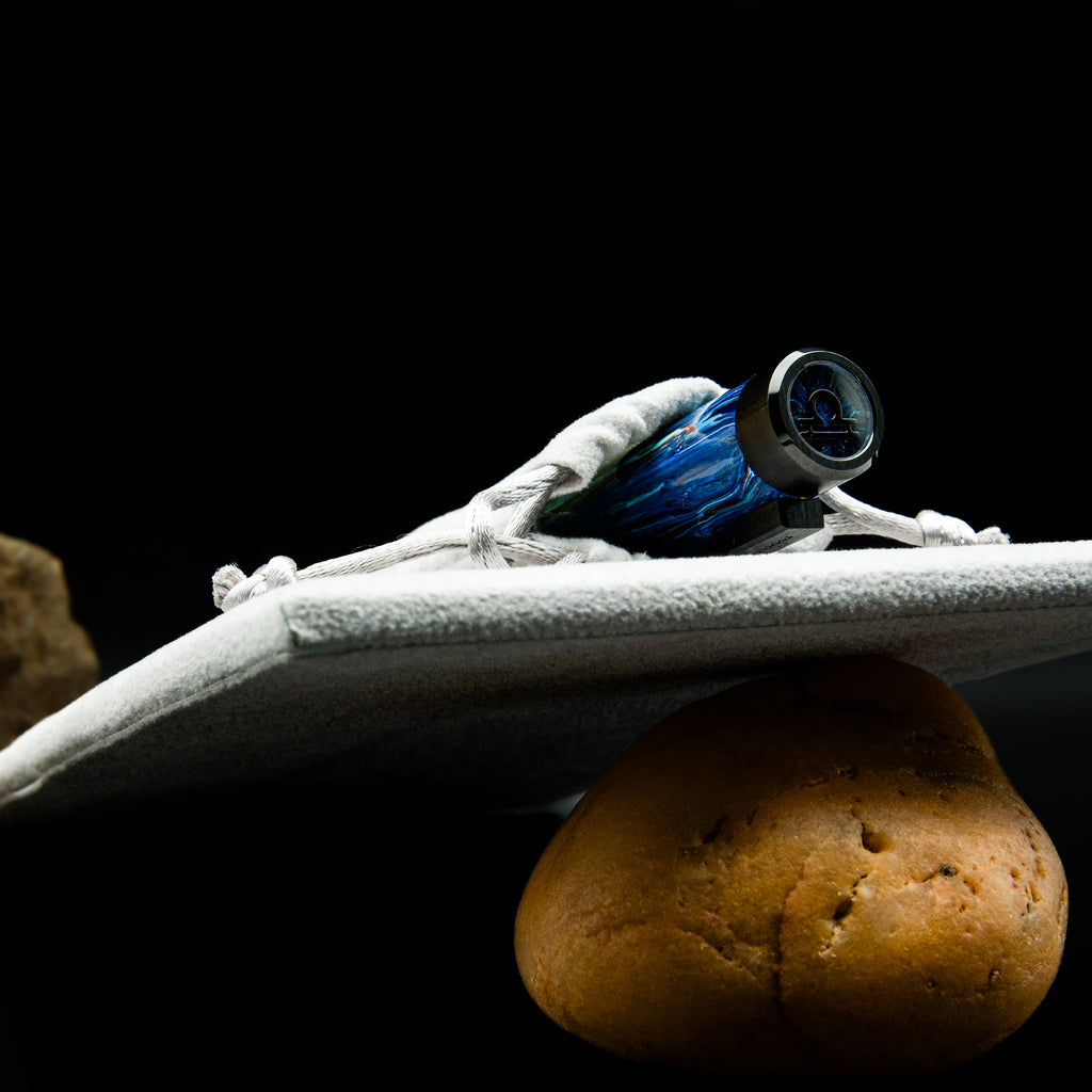 Montegrappa Zero Zodiac Libra Blue Limited Edition Fountain Pen