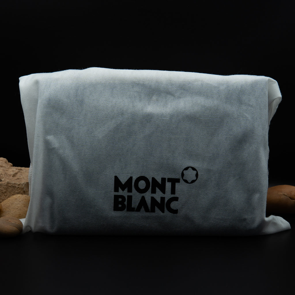Montblanc Meisterstück Urban Clutch with Two Zips in Blue Leather