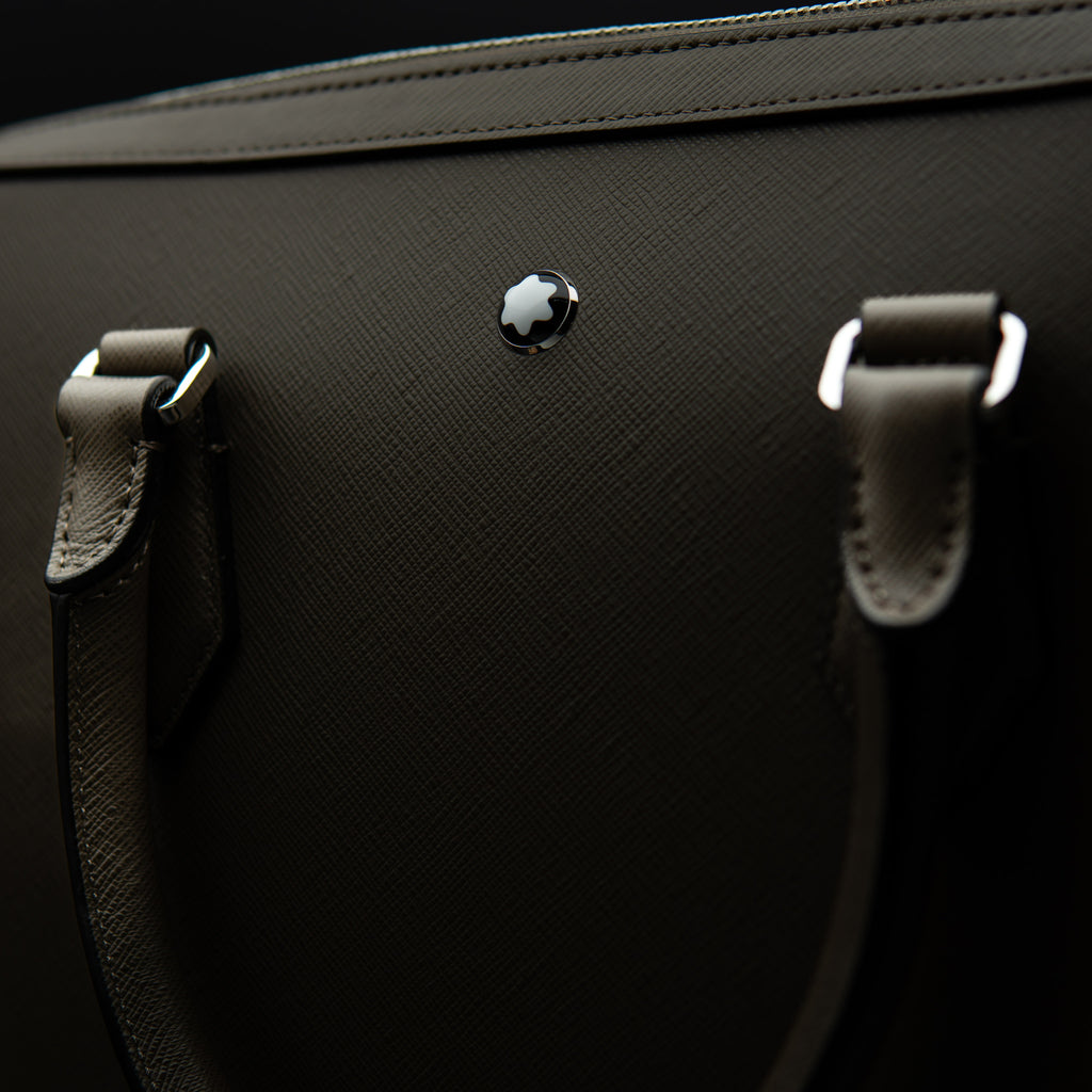Montblanc Sartorial Medium Document Case in Taupe Saffiano Leather