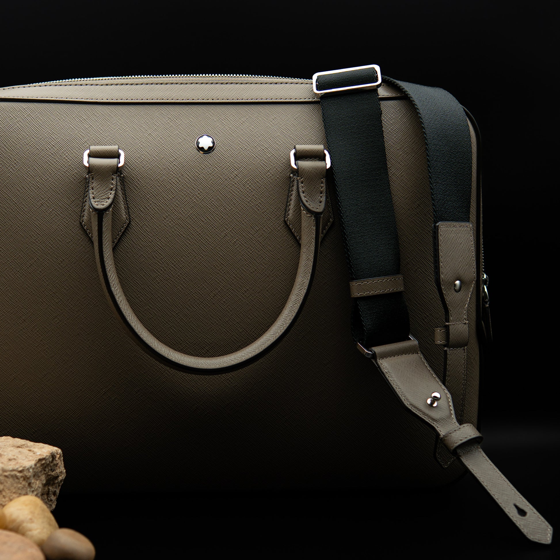 Montblanc Sartorial Medium Document Case in Taupe Saffiano Leather