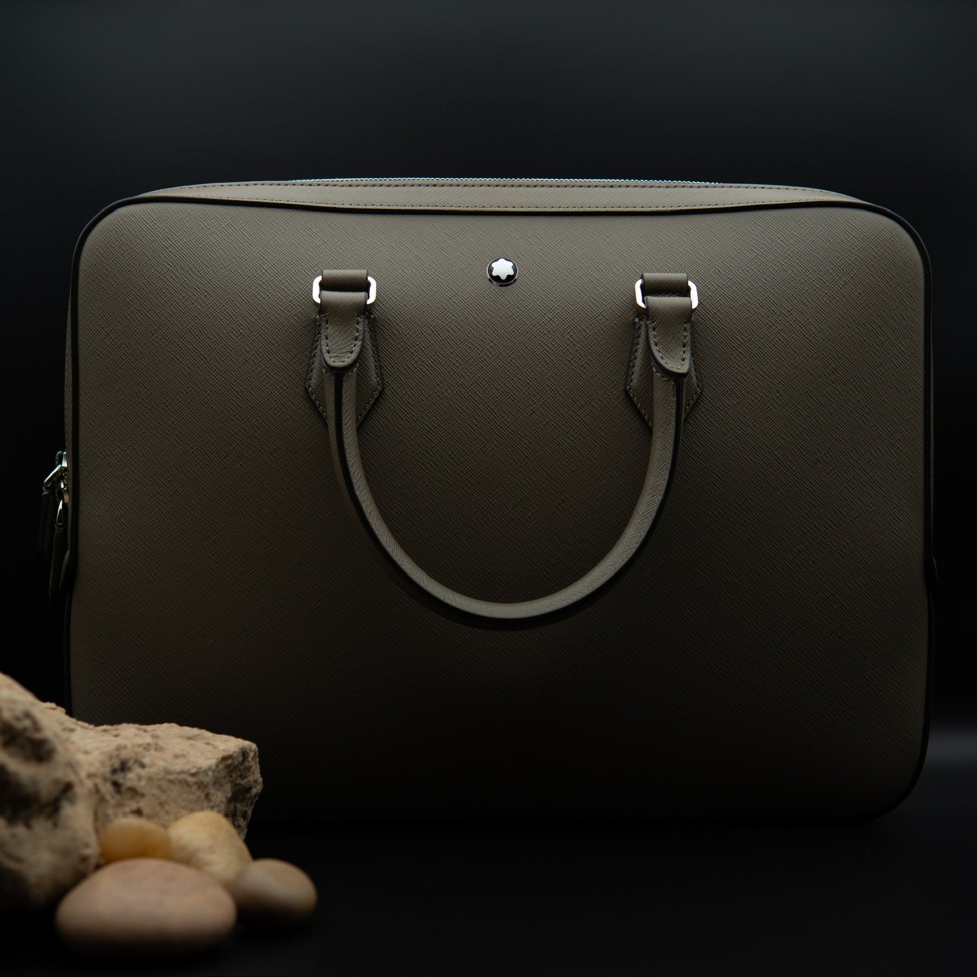Montblanc Sartorial Medium Document Case in Taupe Saffiano Leather