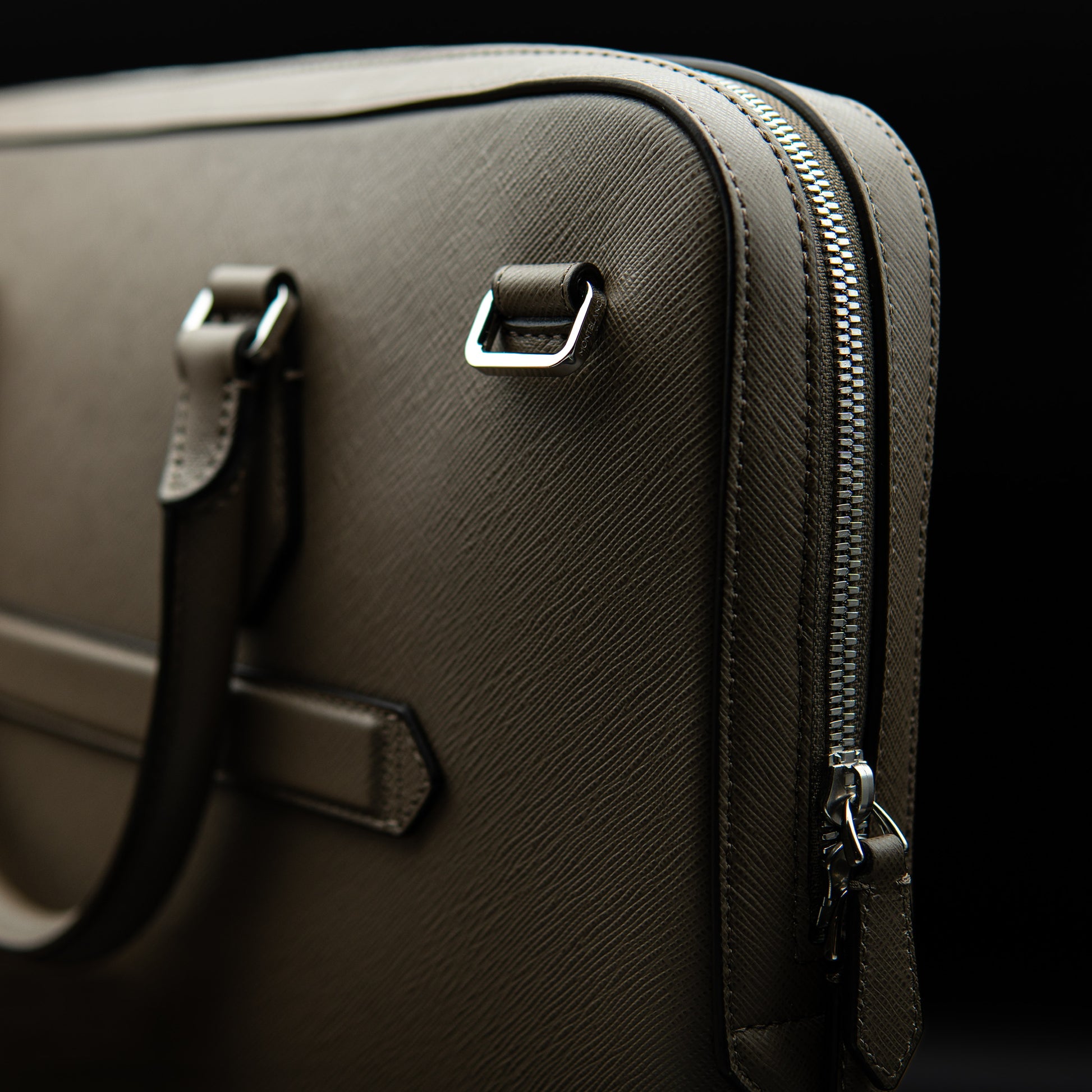 Montblanc Sartorial Medium Document Case in Taupe Saffiano Leather