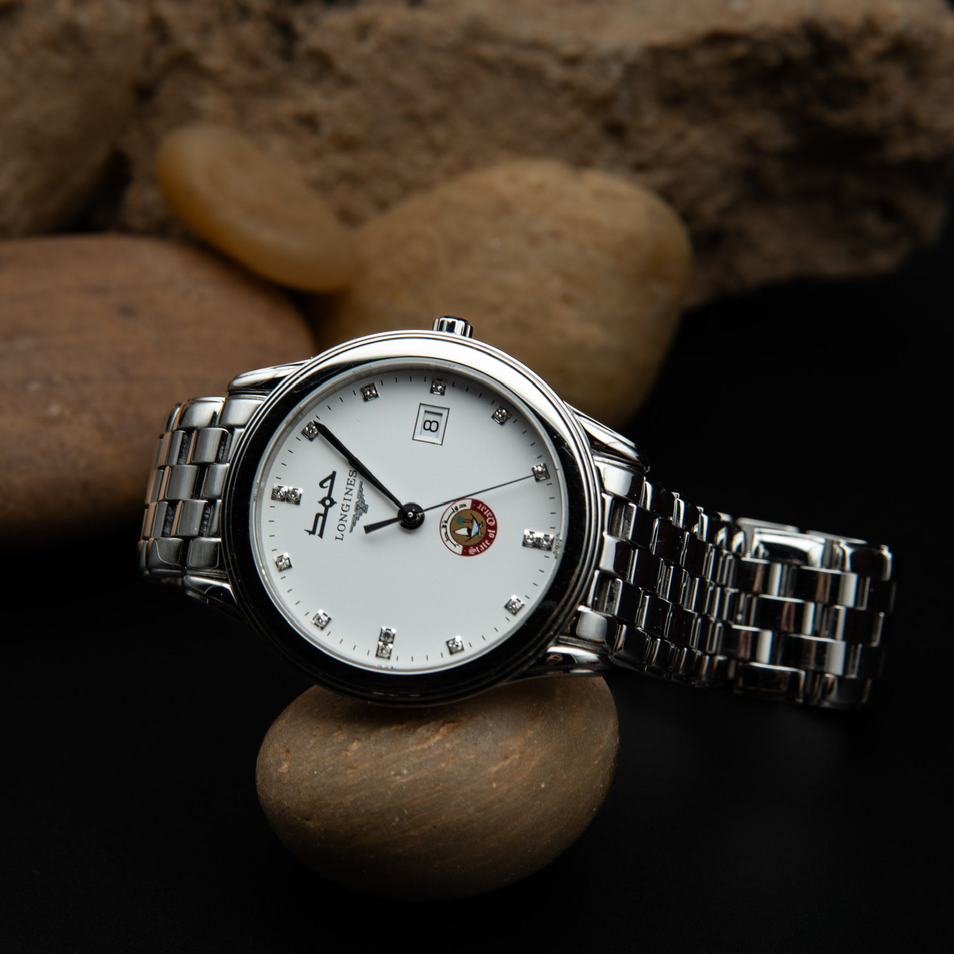 Longines Présence “State of Qatar – HH Sheikh Hamad bin Khalifa Al Thani Edition” Special 36mm Watch with Diamonds