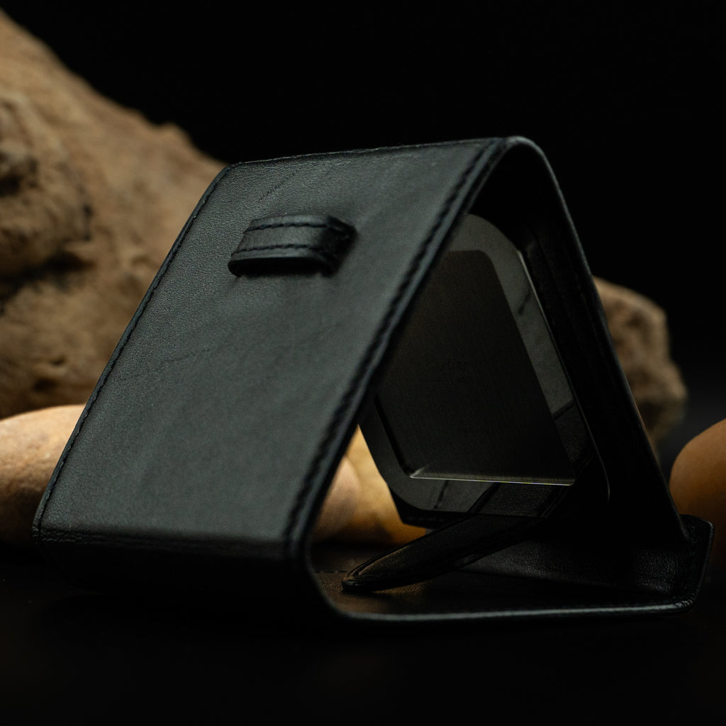 Cartier Santos de Cartier Desk Alarm Clock – Palladium-Finished Steel with Leather Base