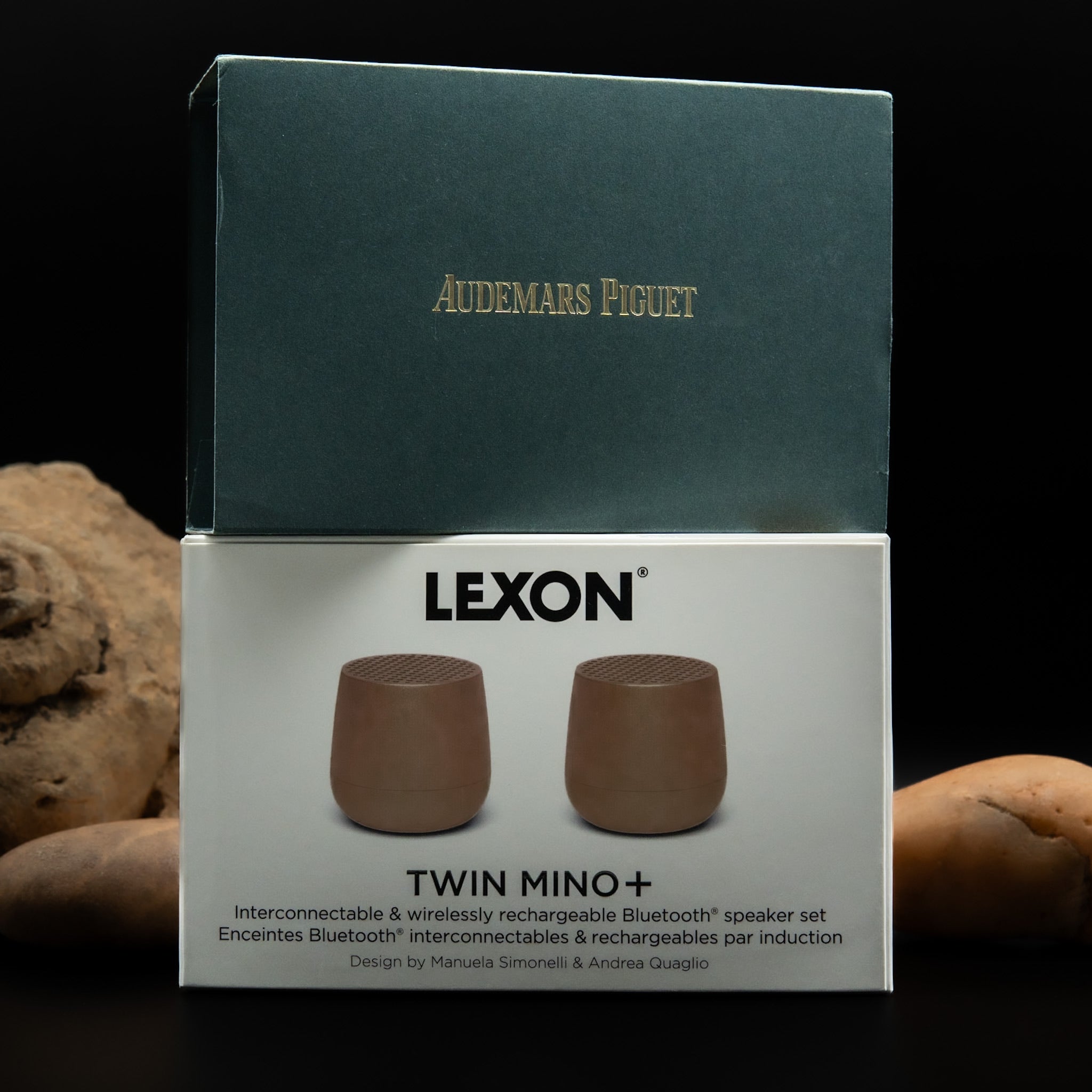 Audemars Piguet × Lexon “Twin Mino+” Bluetooth Speaker Set – Wadi