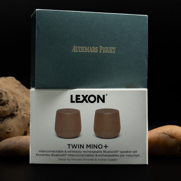 Audemars Piguet × Lexon “Twin Mino+” Bluetooth Speaker Set – Wadi
