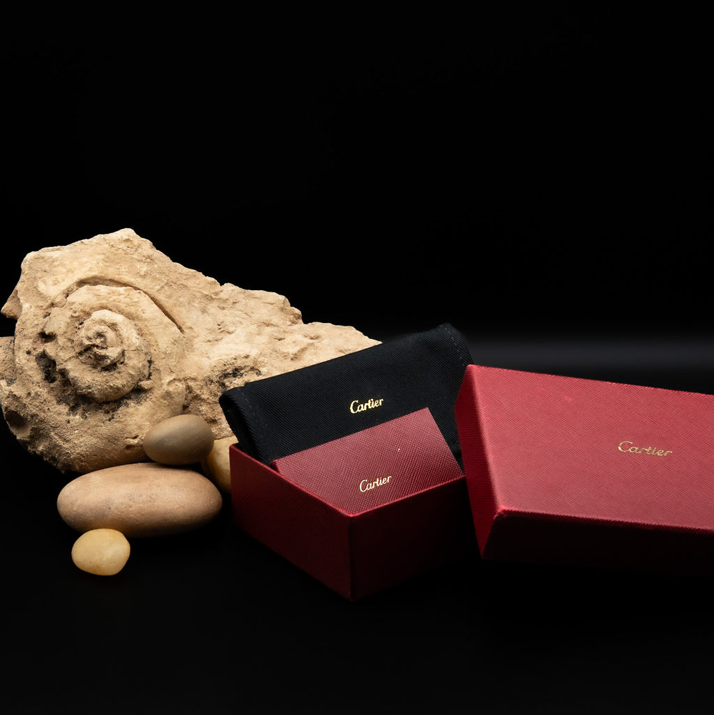 Cartier C de Cartier Black Calfskin Simple Card Holder