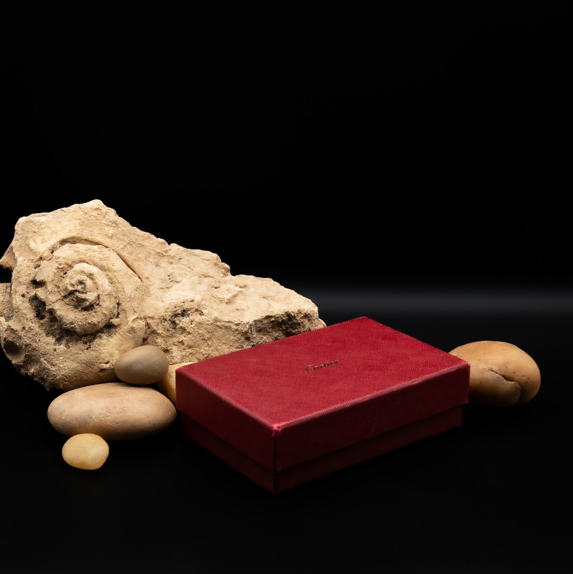 Cartier C de Cartier Black Calfskin Simple Card Holder