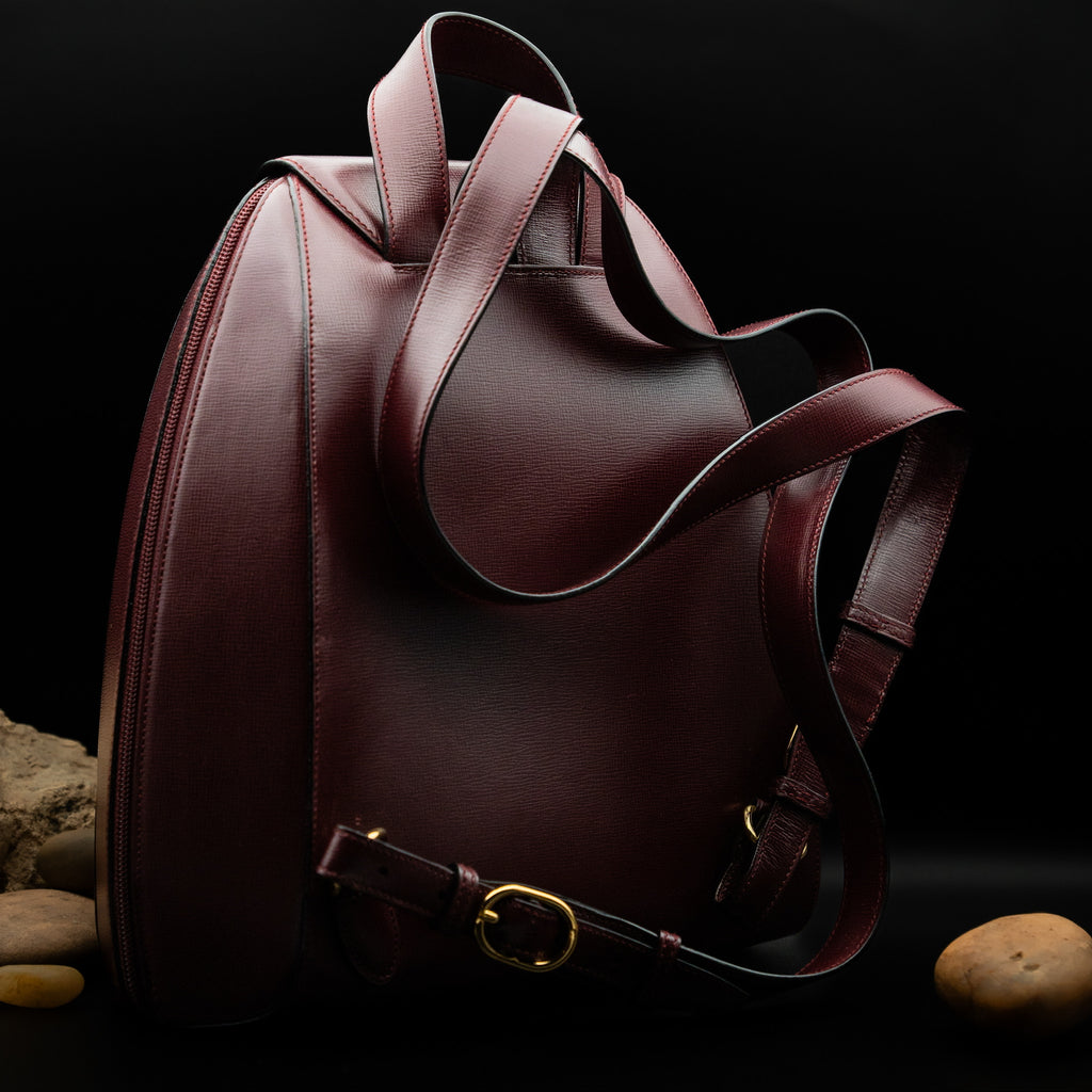 Cartier Must de Cartier Bordeaux Leather Backpack from  display picture 1