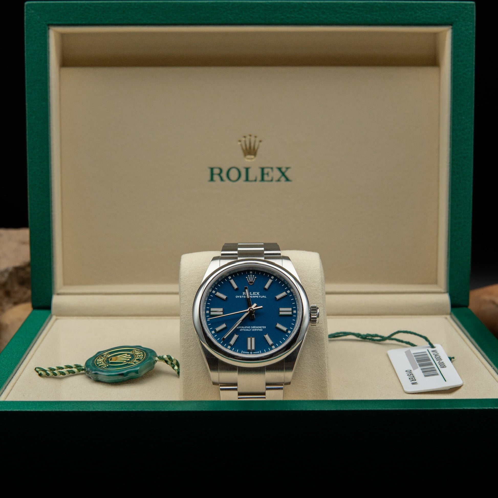 Rolex Oyster Perpetual 41 – Mediterranean Blue Dial in Oystersteel (Ref. 134300)