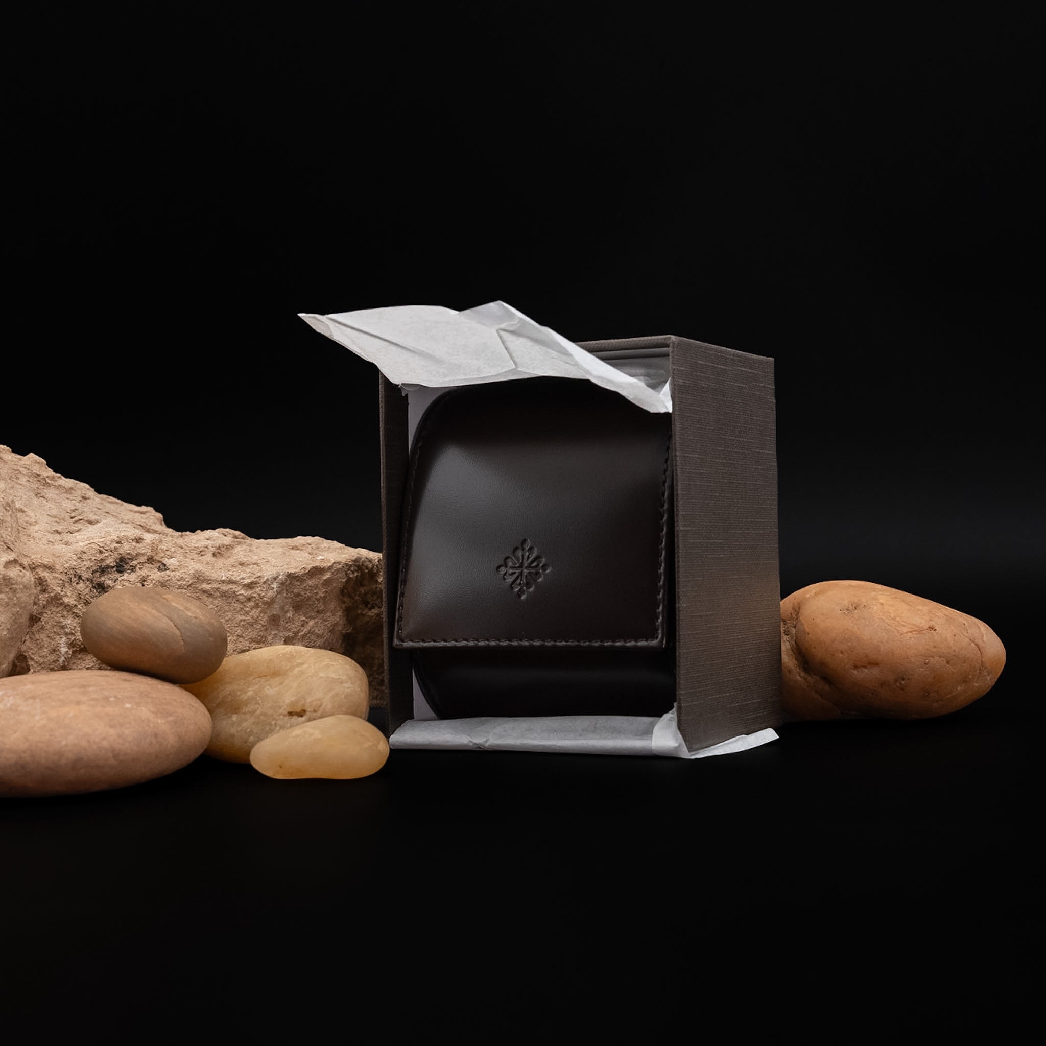 Patek Philippe Etui Brown Leather Travel Case Single-Watch Holder