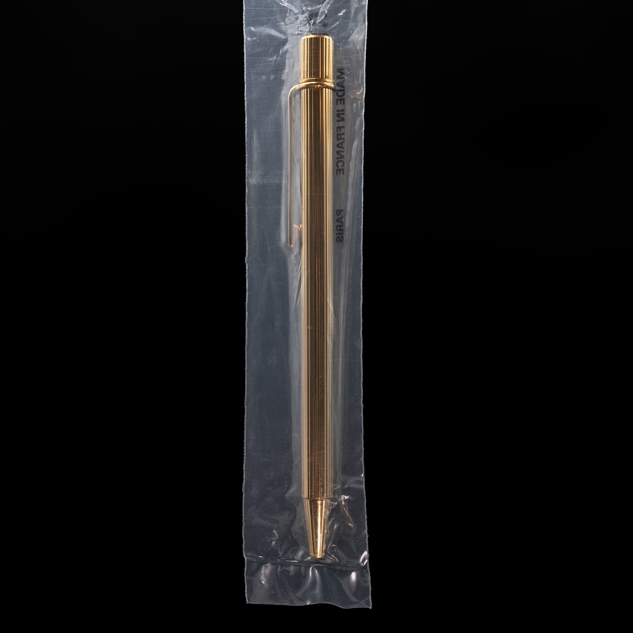 Cartier Must II Godron Gold-Plated Ballpoint Pen (Airplane In-Flight Sales Version) from the 1980's