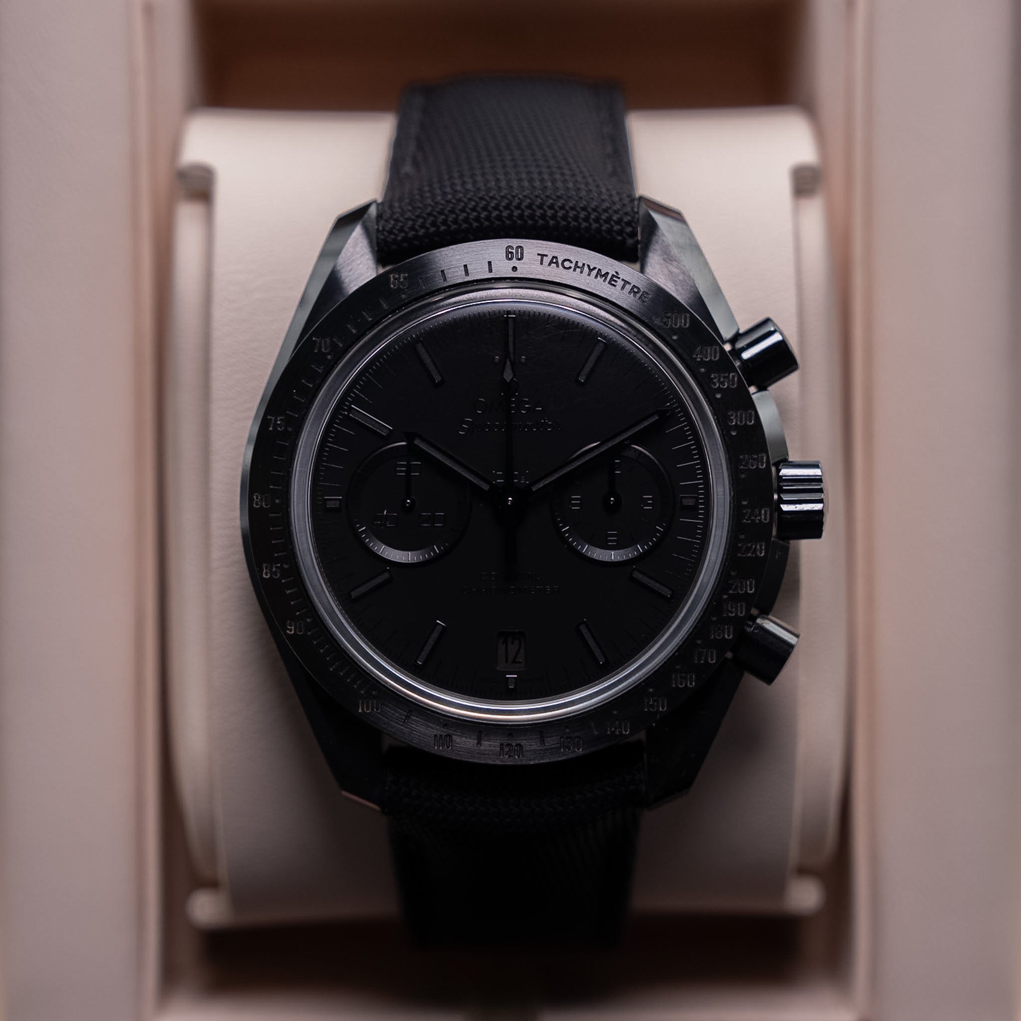 Omega Speedmaster Dark Side of the Moon “Black Black” Co-Axial Chronometer Chronograph in 44.25 mm Ceramic Case (Ref. 311.92.44.51.01.005)