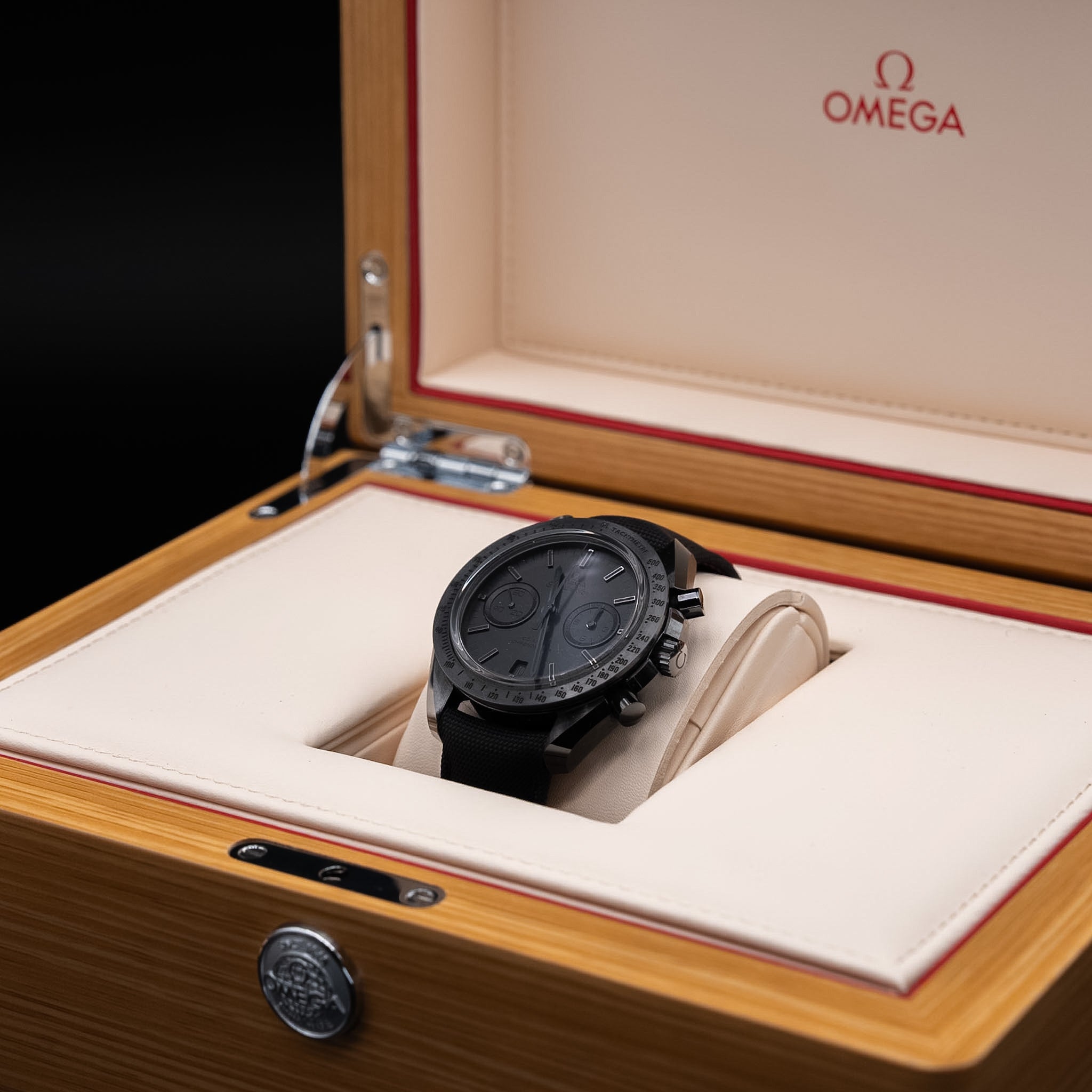 Omega Speedmaster Dark Side of the Moon “Black Black” Co-Axial Chronometer Chronograph in 44.25 mm Ceramic Case (Ref. 311.92.44.51.01.005)