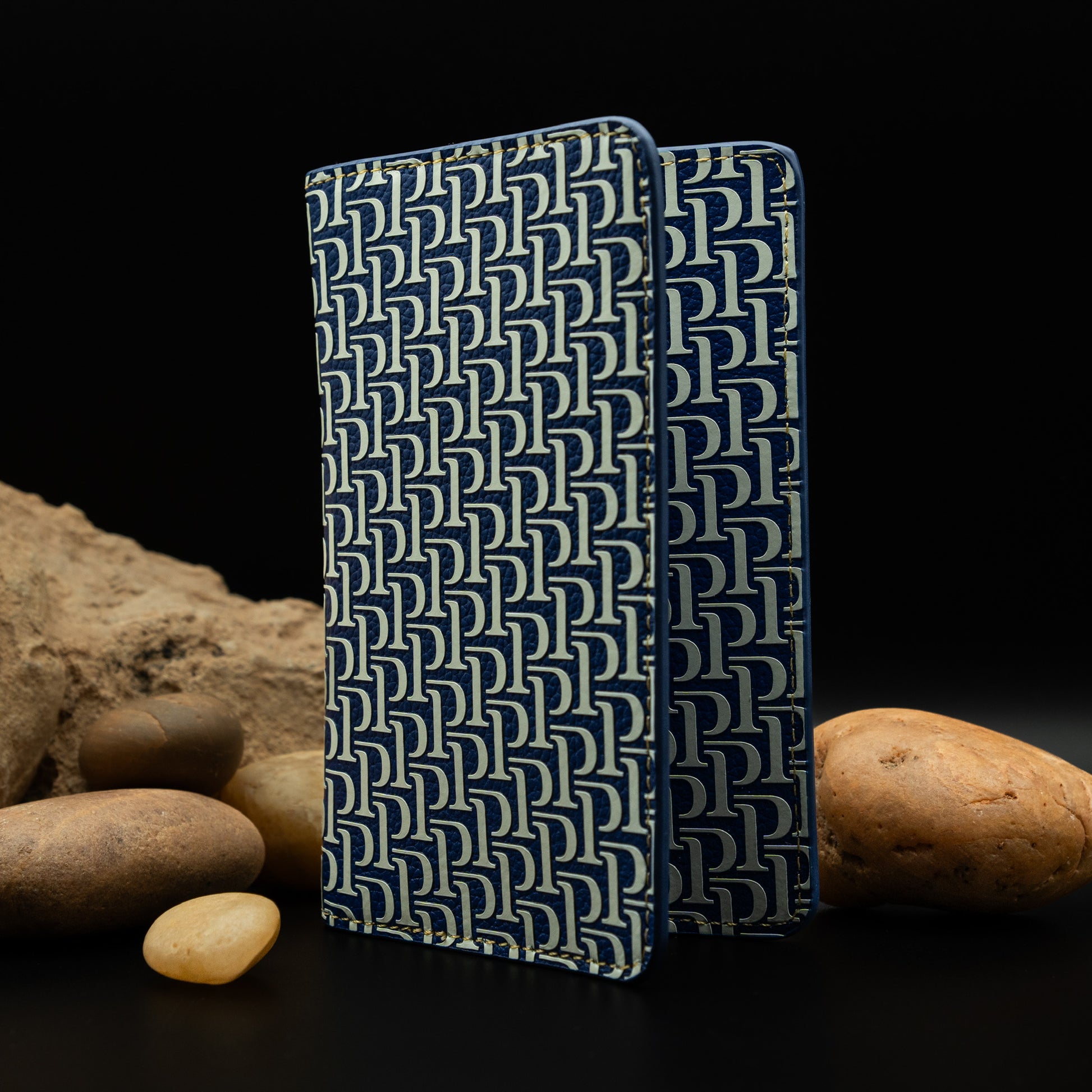 Piaget Passport Holder in Blue Leather