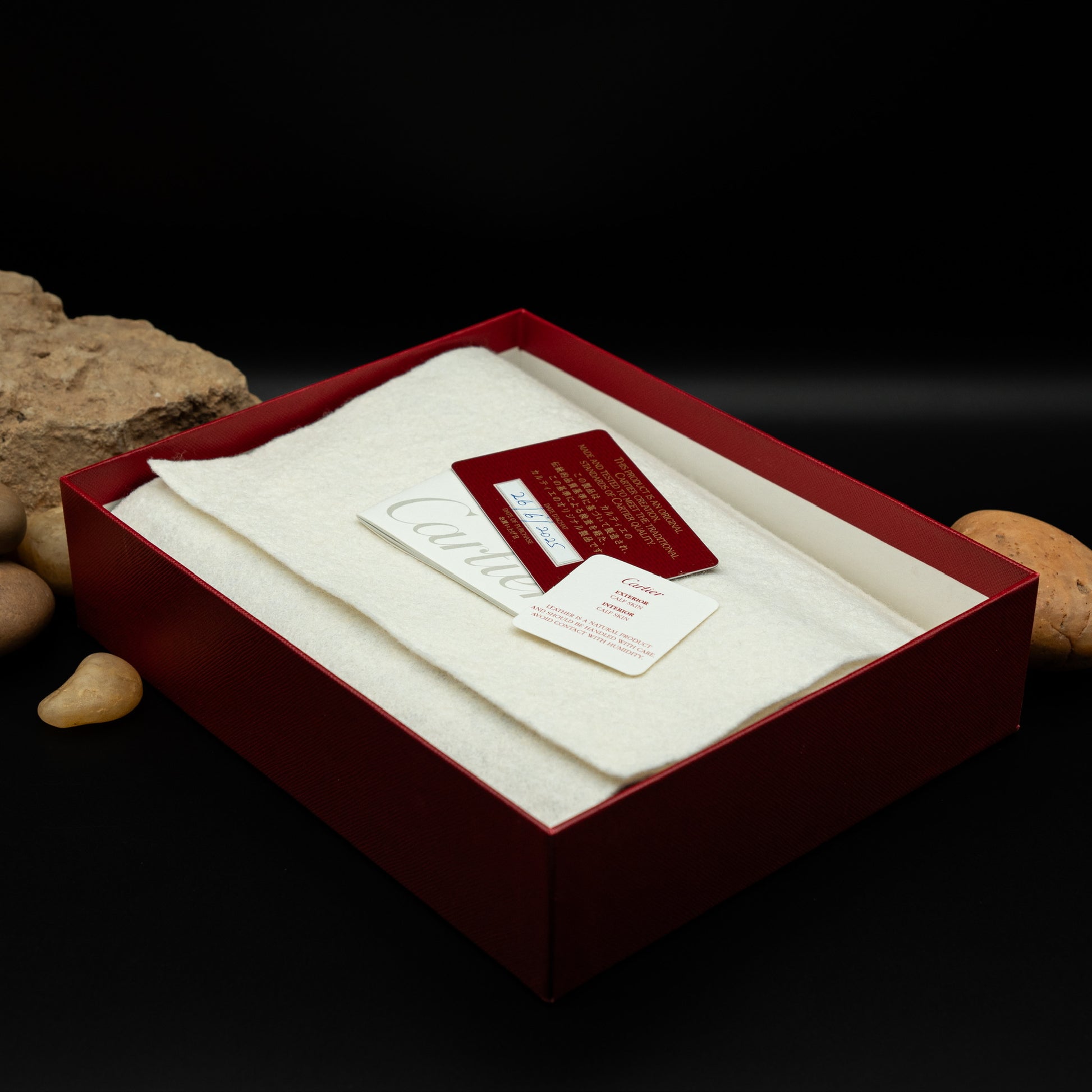 Cartier "Happy Birthday" Shoulder Bag in Burgundy Vernis Leather