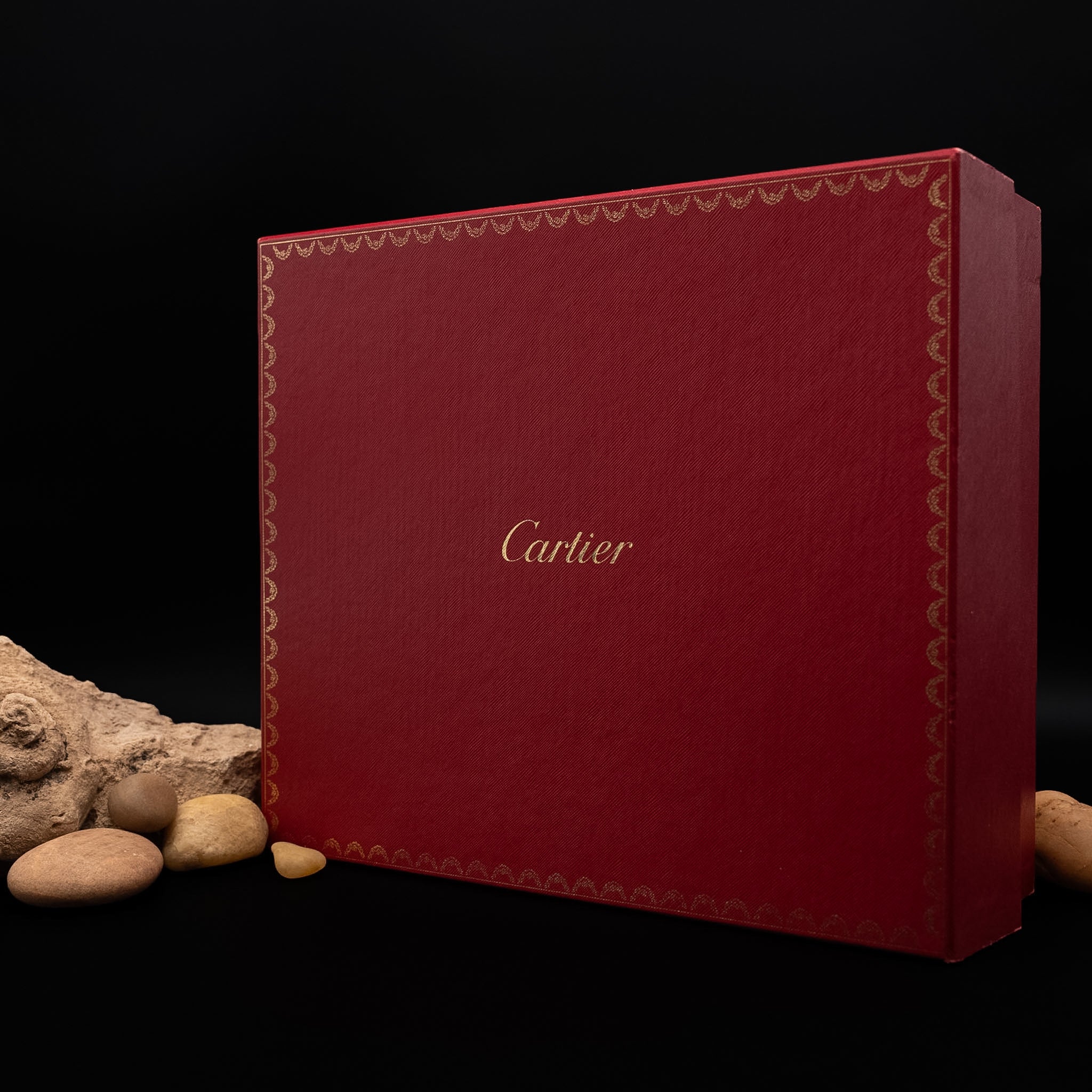 Cartier “Happy Birthday” Top-Handle Handbag in Burgundy Patent Leather
