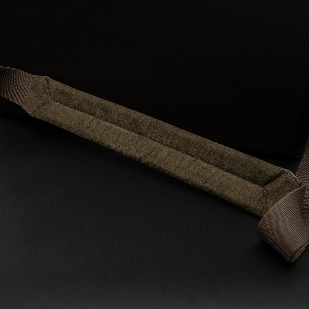 Louis Vuitton Monogram Glacé Steve Messenger Bag in Dark Brown Cowhide Leather from 2000