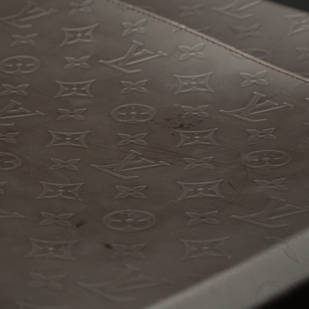 Louis Vuitton Monogram Glacé Steve Messenger Bag in Dark Brown Cowhide Leather from 2000