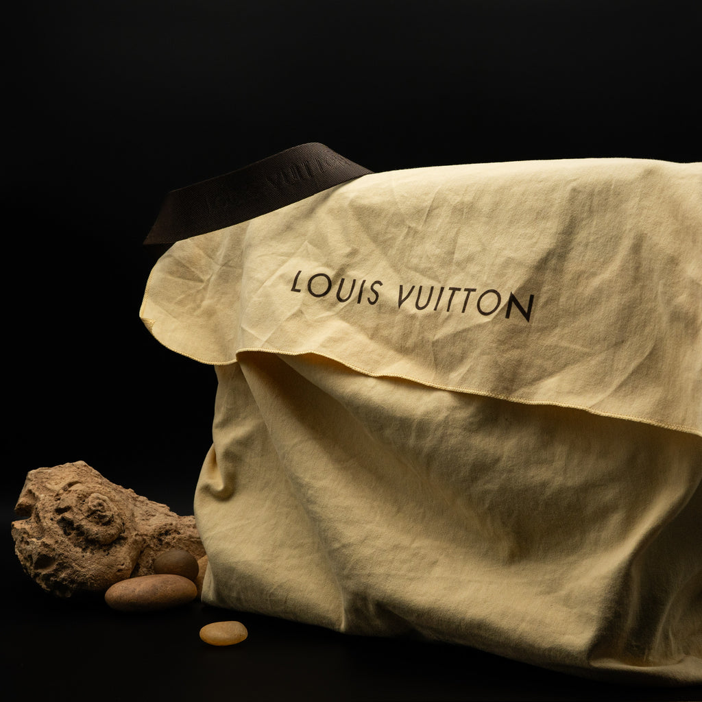 Louis Vuitton Monogram Glacé Steve Messenger Bag in Dark Brown Cowhide Leather from 2000