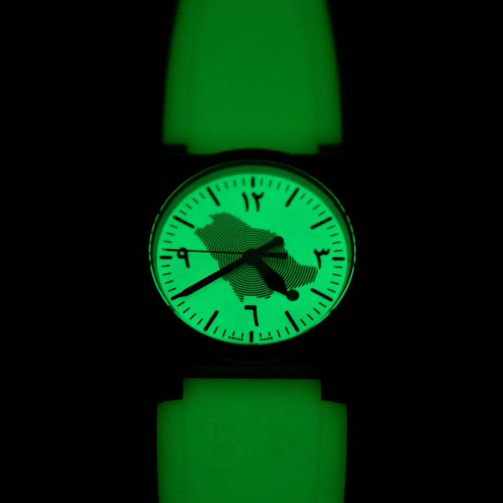 ساعة بيل آند روس BR 03-92 إصدار السعودية المحدود إلى ٩٠ قطعة بمناسبة الذكرى التسعين عام أوتوماتيكية سوداء سيراميكية مضيئة بالكامل (المرجع: BR03-92-CBL)