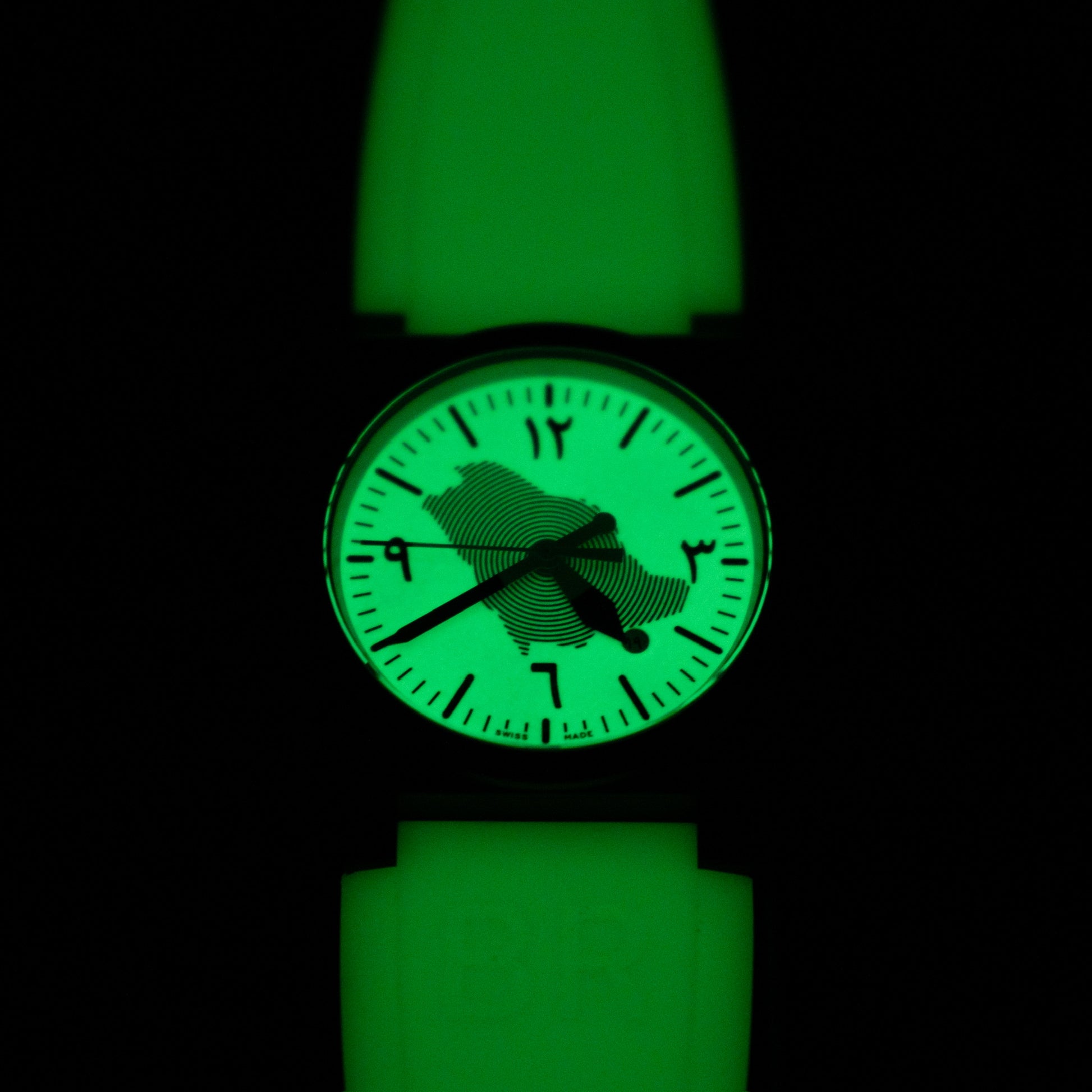 ساعة بيل آند روس BR 03-92 إصدار السعودية المحدود إلى ٩٠ قطعة بمناسبة الذكرى التسعين عام أوتوماتيكية سوداء سيراميكية مضيئة بالكامل (المرجع: BR03-92-CBL)