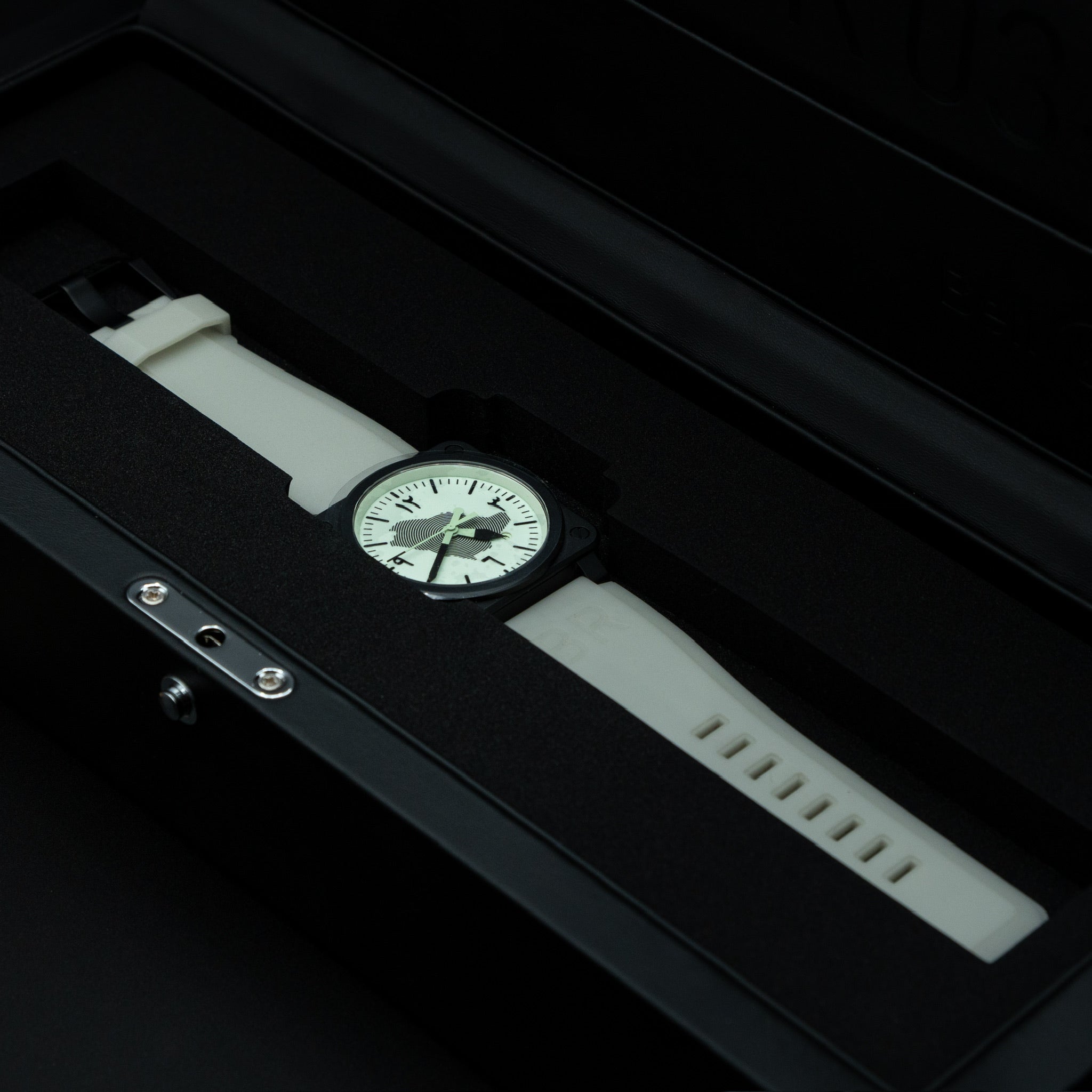 Bell & Ross BR 03-92 Saudi Arabia 90th Anniversary Limited Edition (1 of 90 Pieces) Full Luminous Black Ceramic Automatic Watch (Ref. BR03-92-CBL)