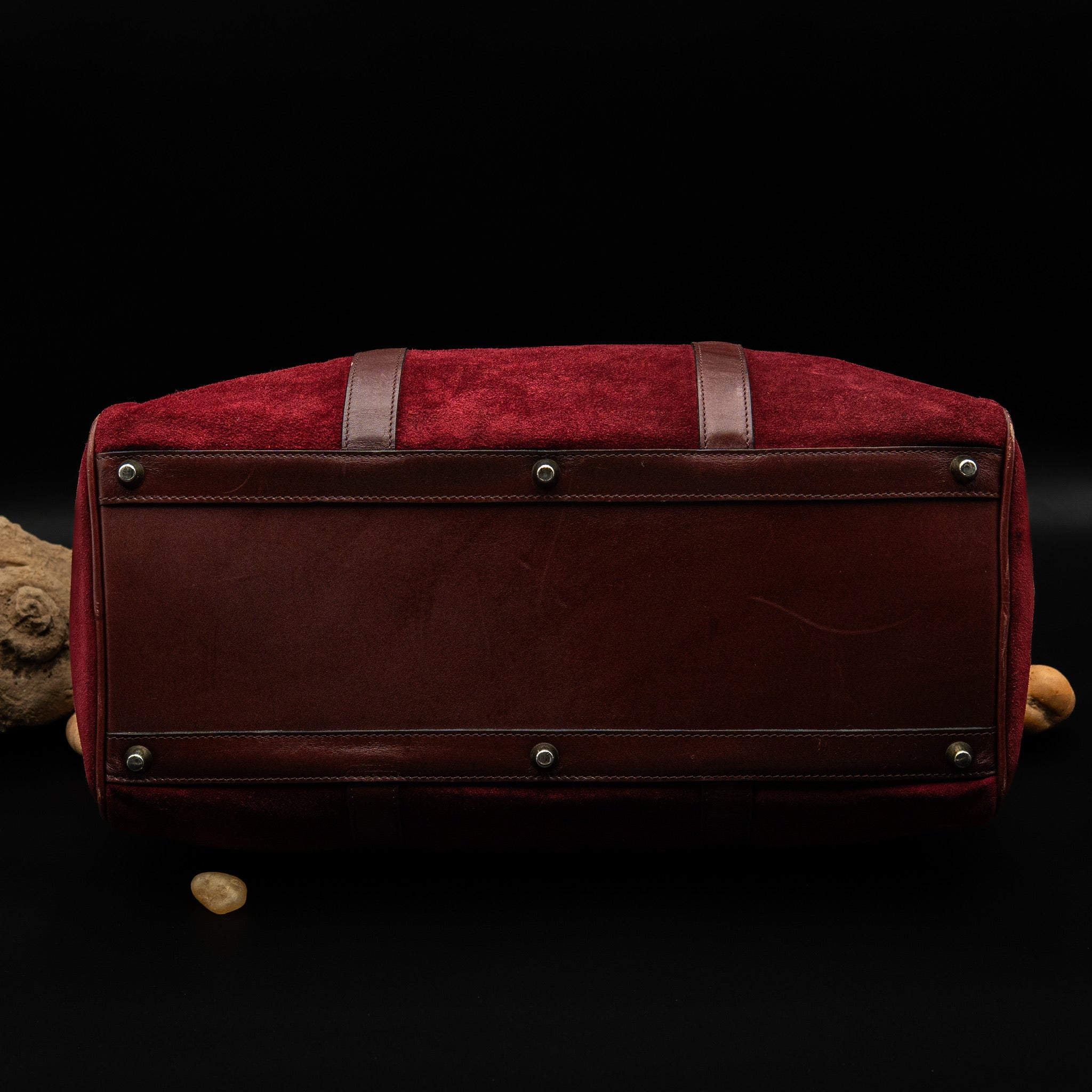Cartier Must de Cartier Velvet Boston Bag from the 1970's