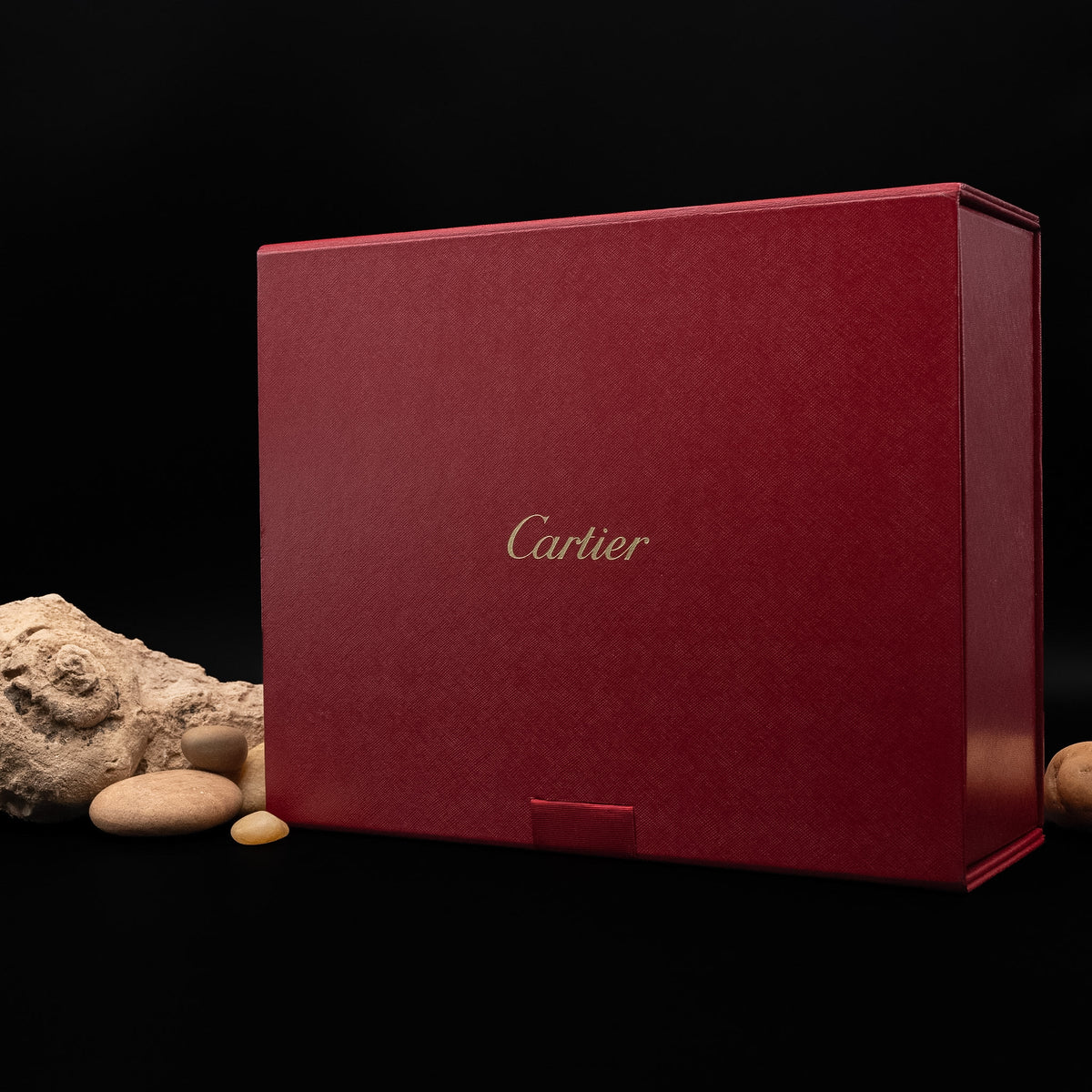 Cartier Happy Birthday Cabochon Top-Handle Handbag in Blue-Grey Leather from 2008