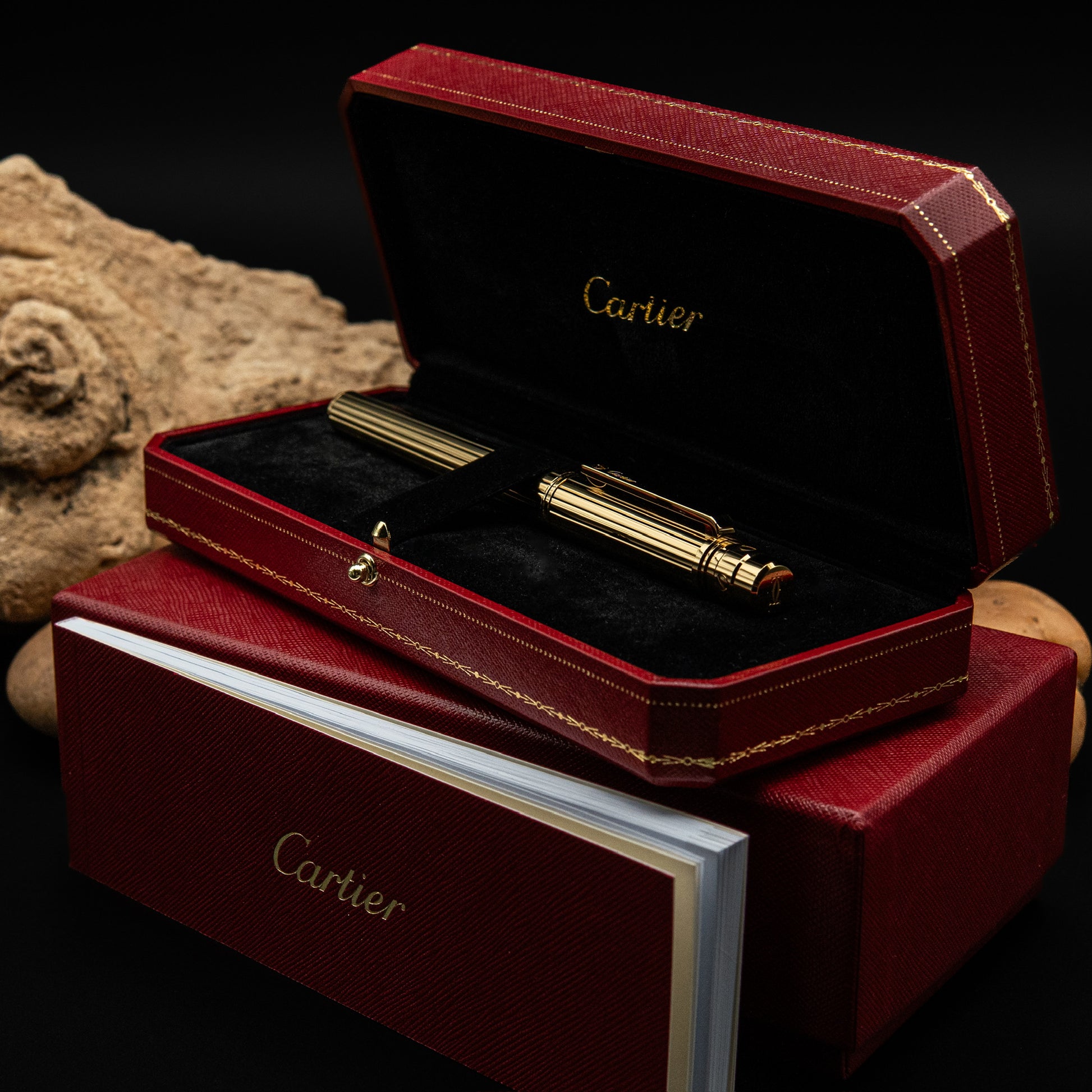 Cartier Santos de Cartier Rollerball Pen in 18k Gold Finish